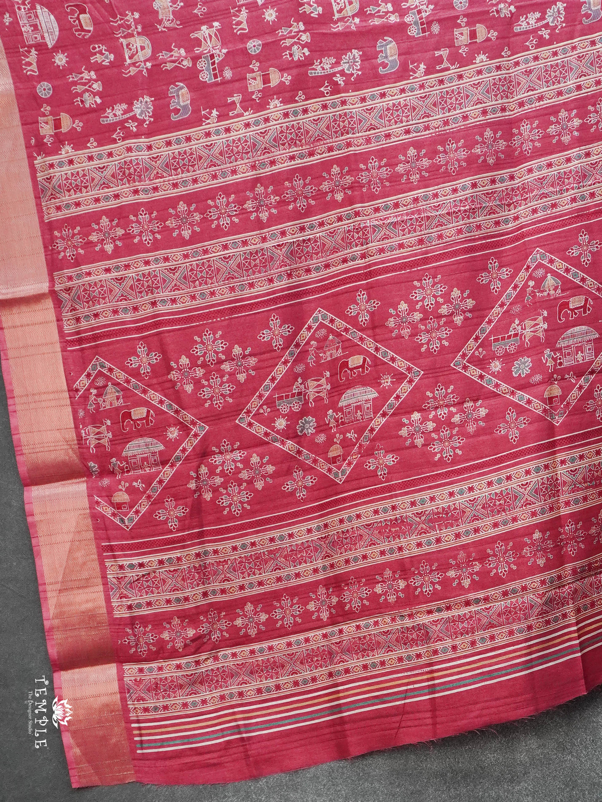 Khadi Cotton Saree | TTDS3085