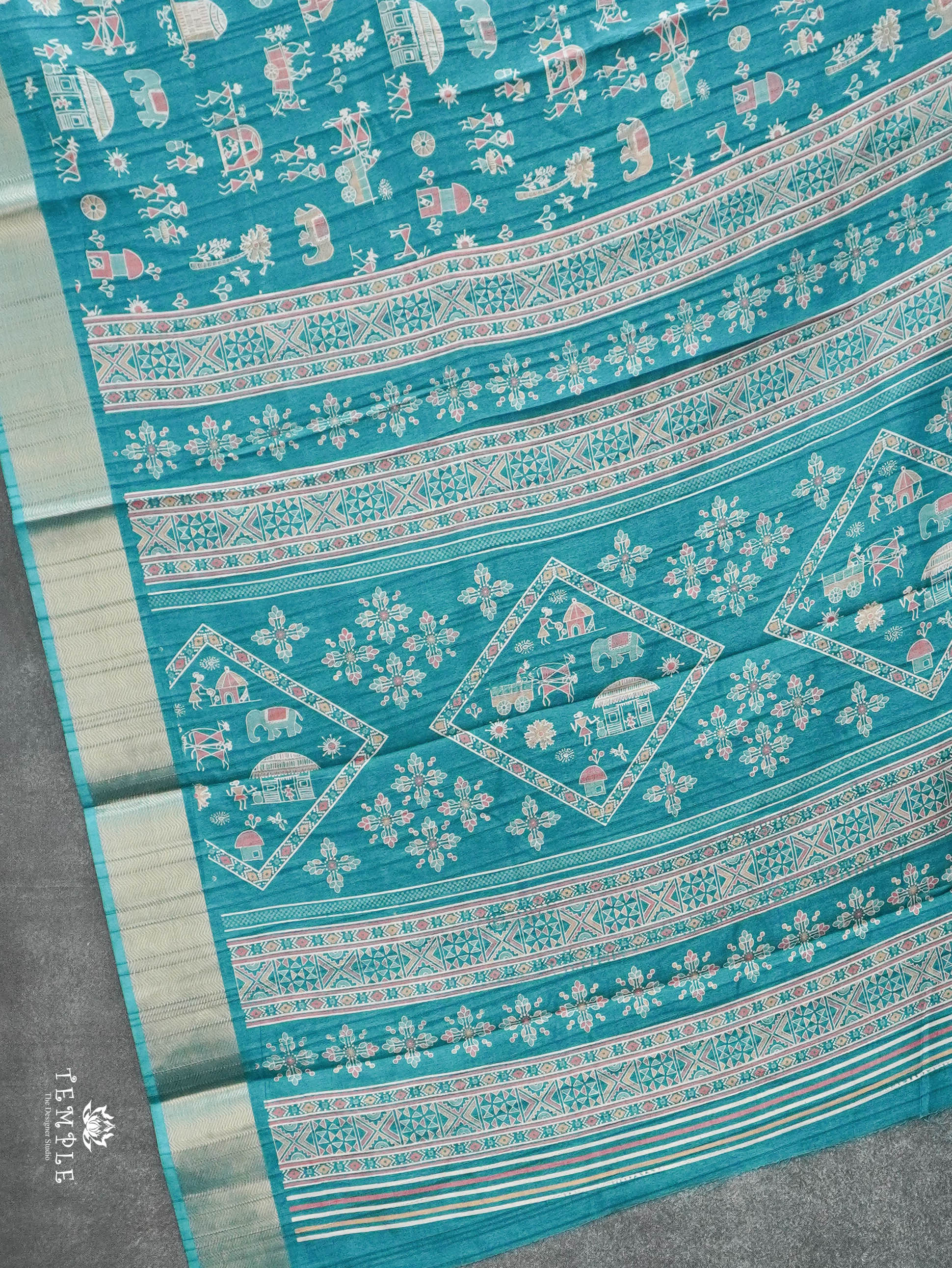 Khadi Cotton Saree | TTDS3085