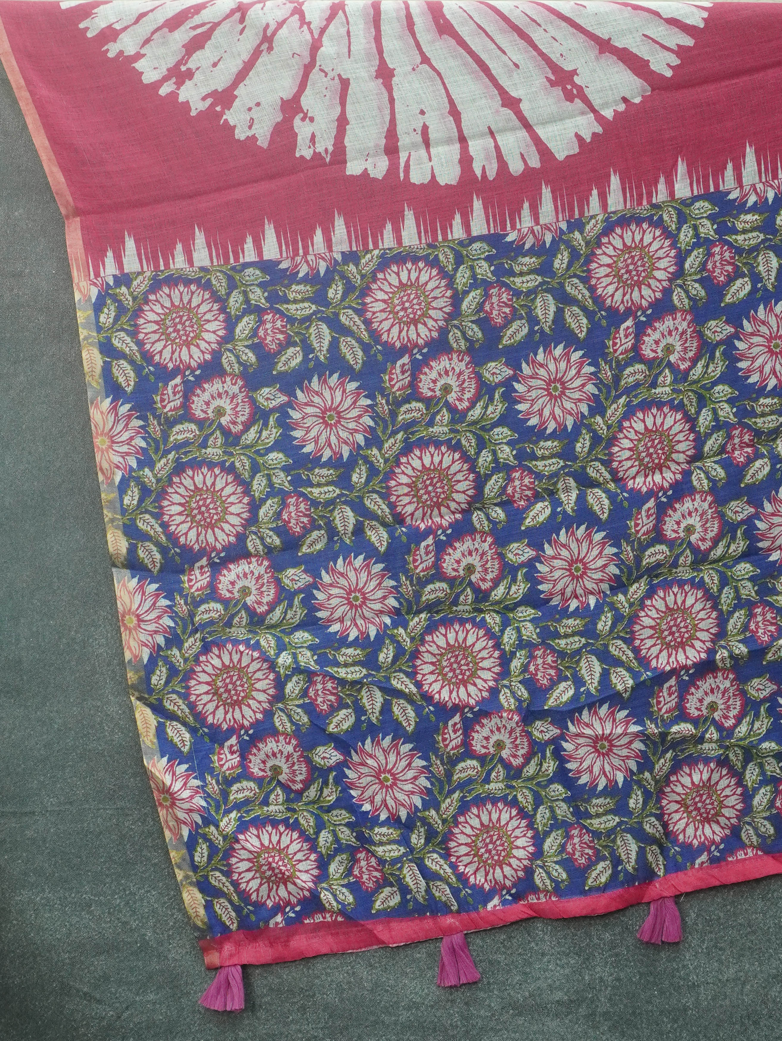 Linen Cotton Saree | TTDS3501