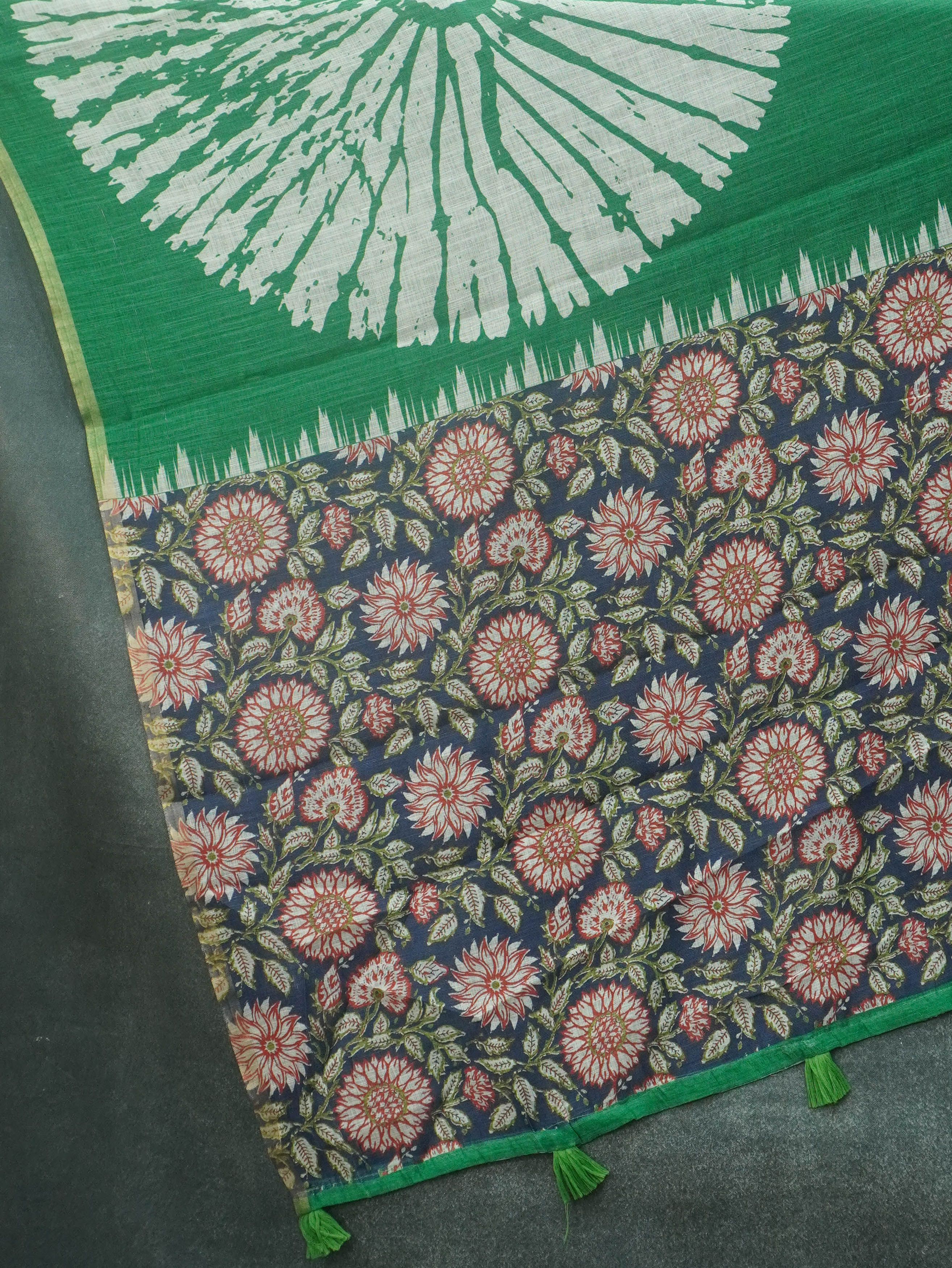 Linen Cotton Saree | TTDS3501
