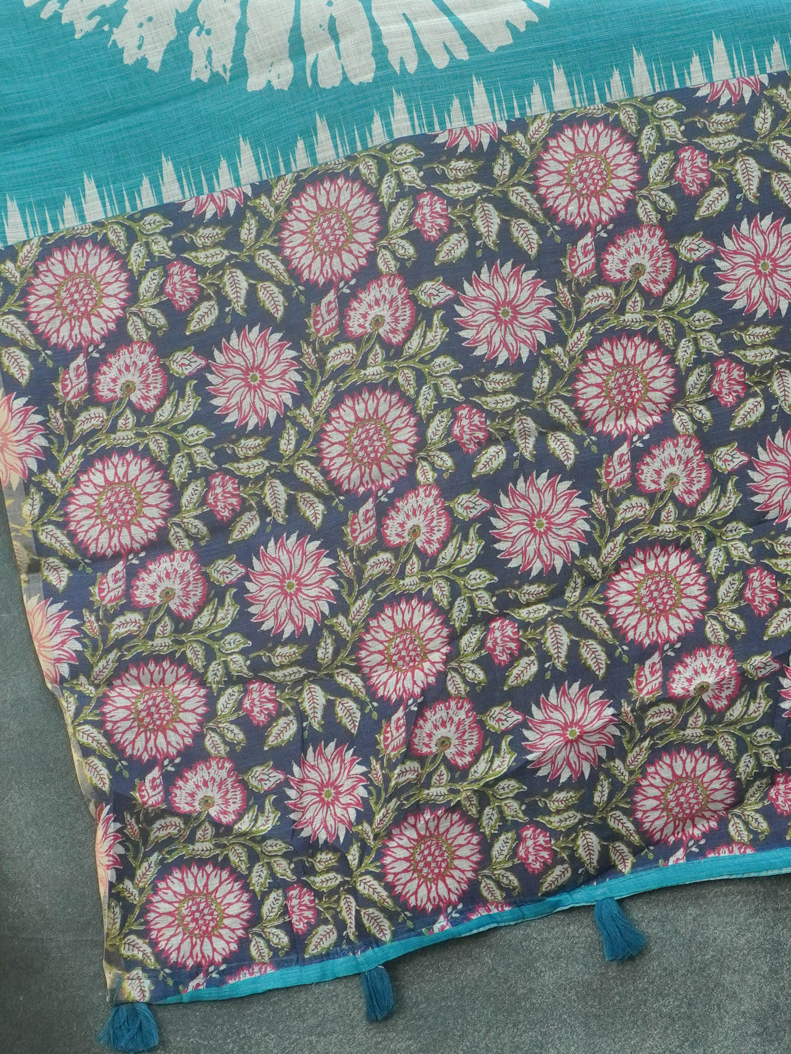 Linen Cotton Saree | TTDS3501