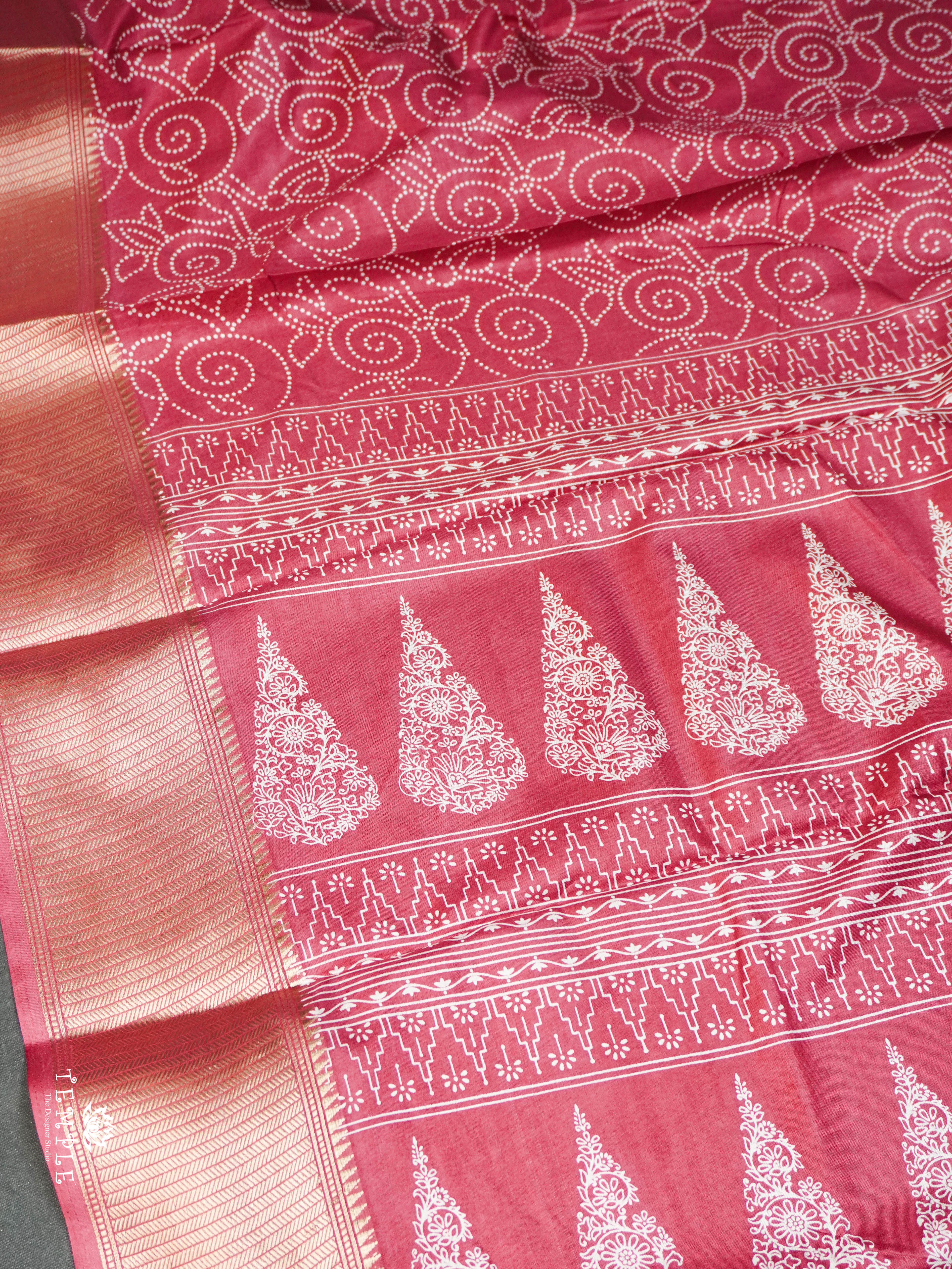 Printed Dola Saree | TTDS1632