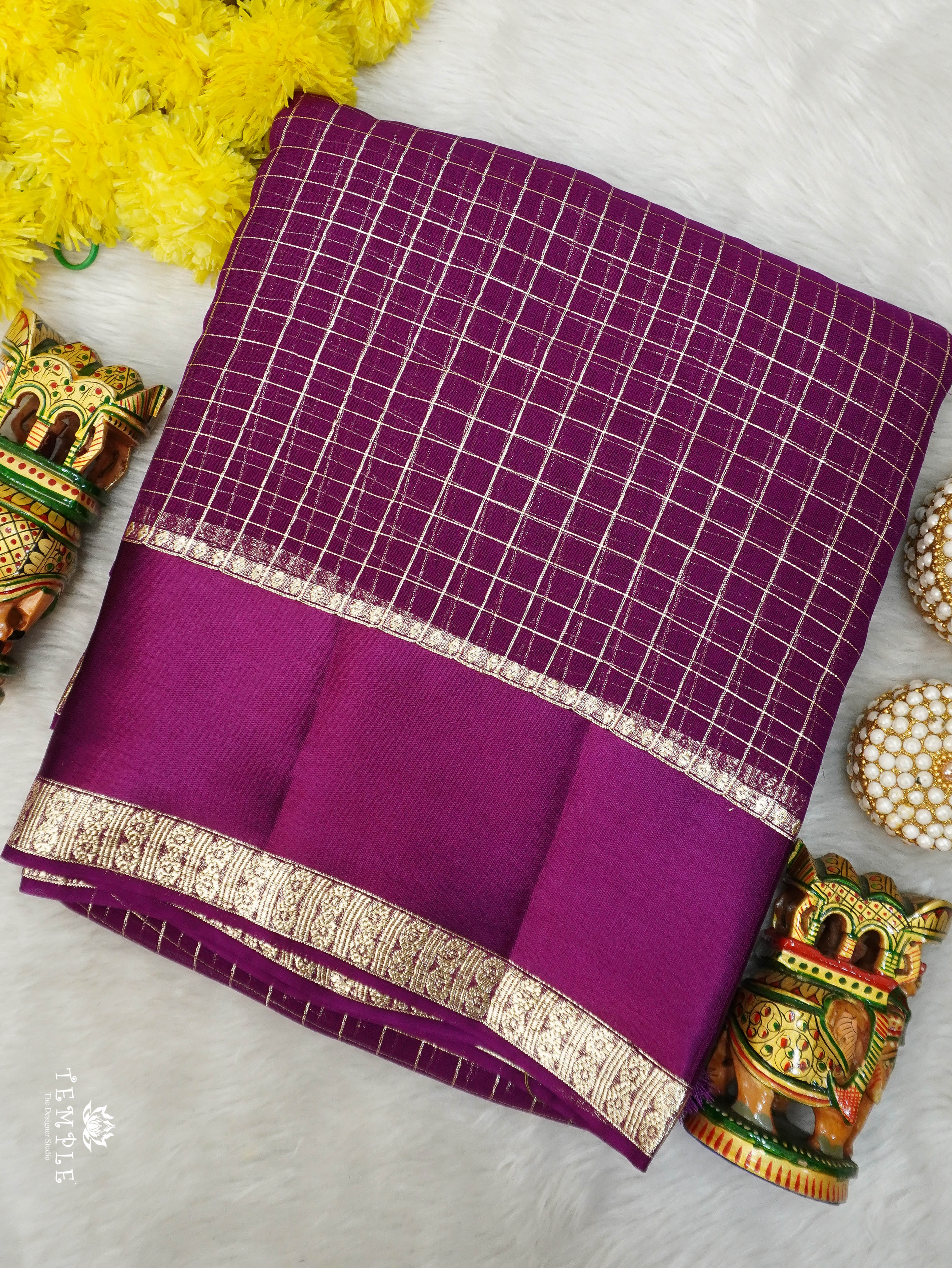 Viscose Georgetee Saree | TTDS3088