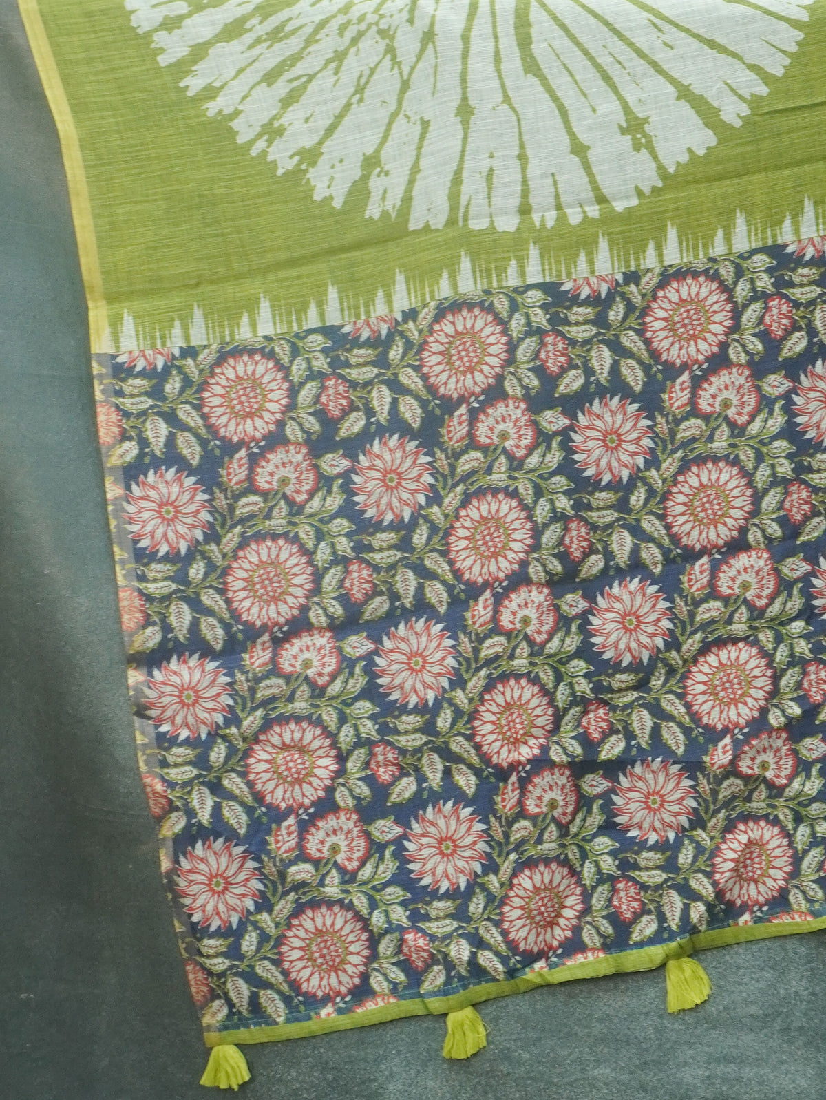Linen Cotton Saree | TTDS3501