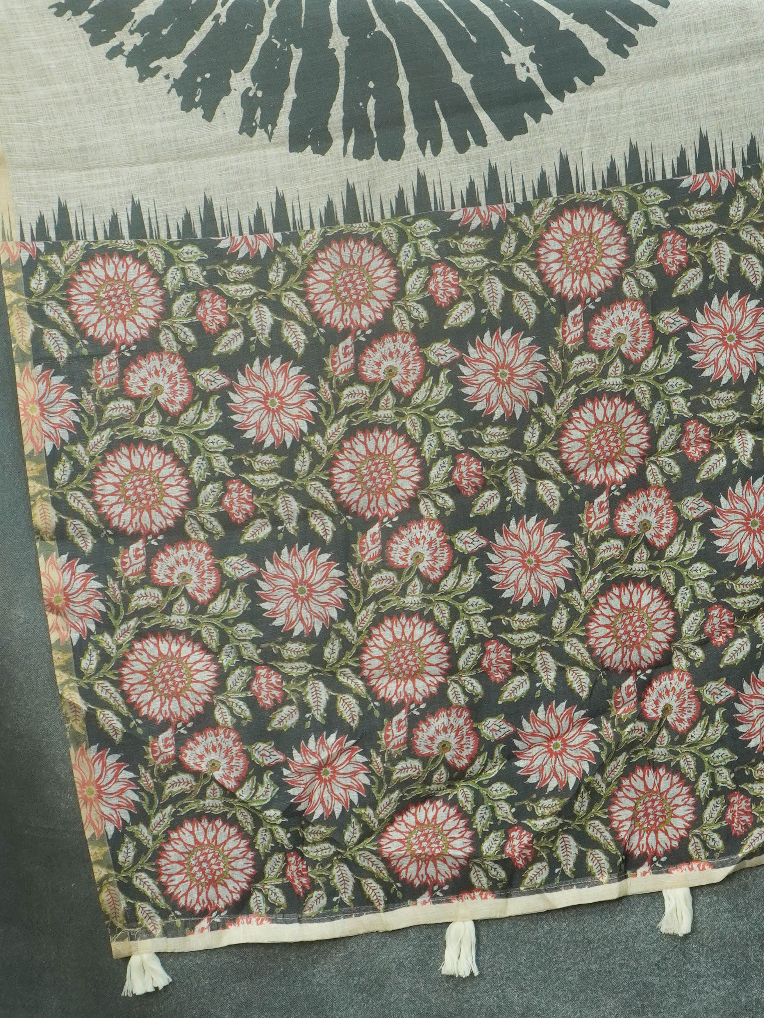 Linen Cotton Saree | TTDS3501