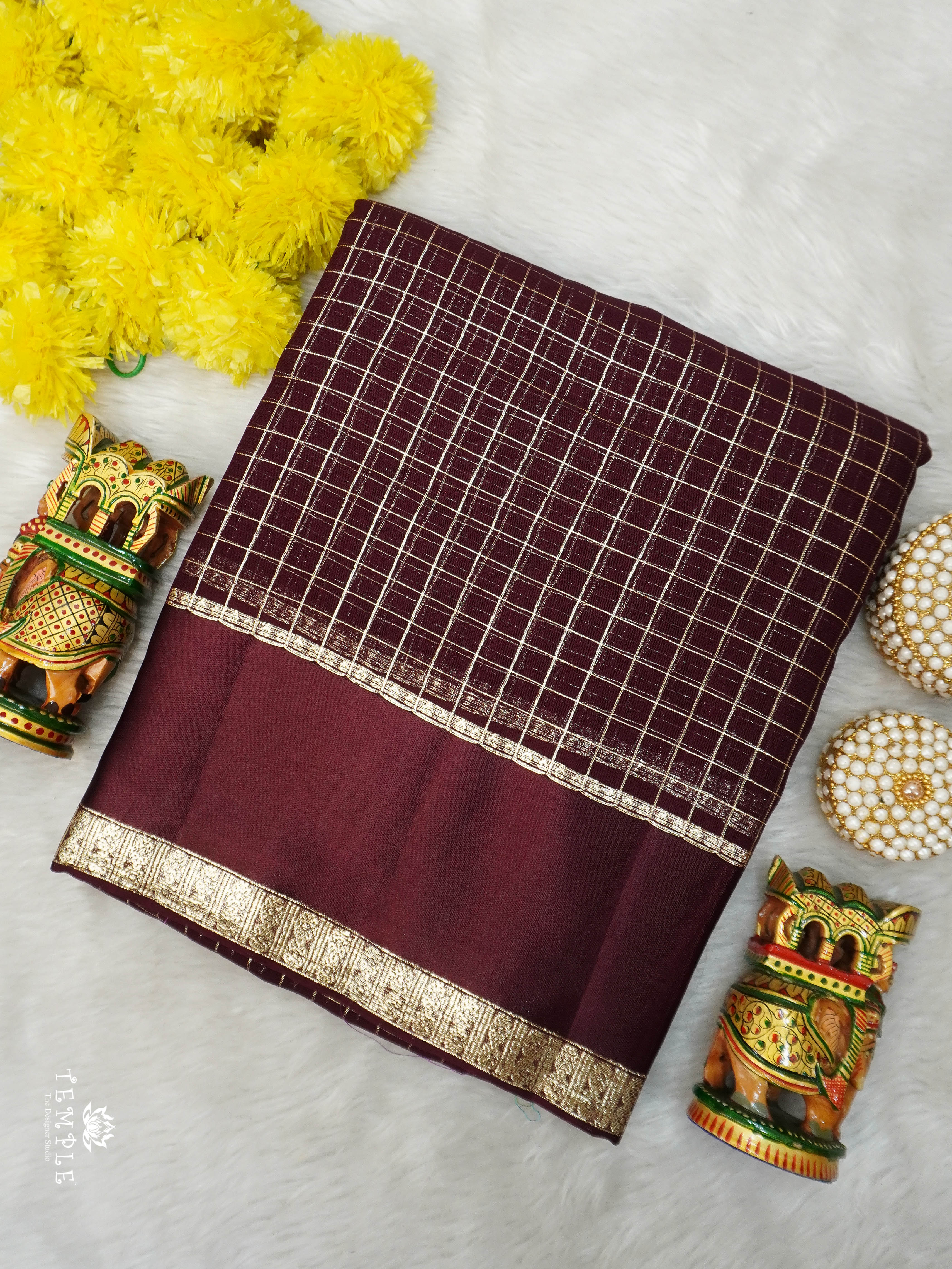 Viscose Georgetee Saree | TTDS3088