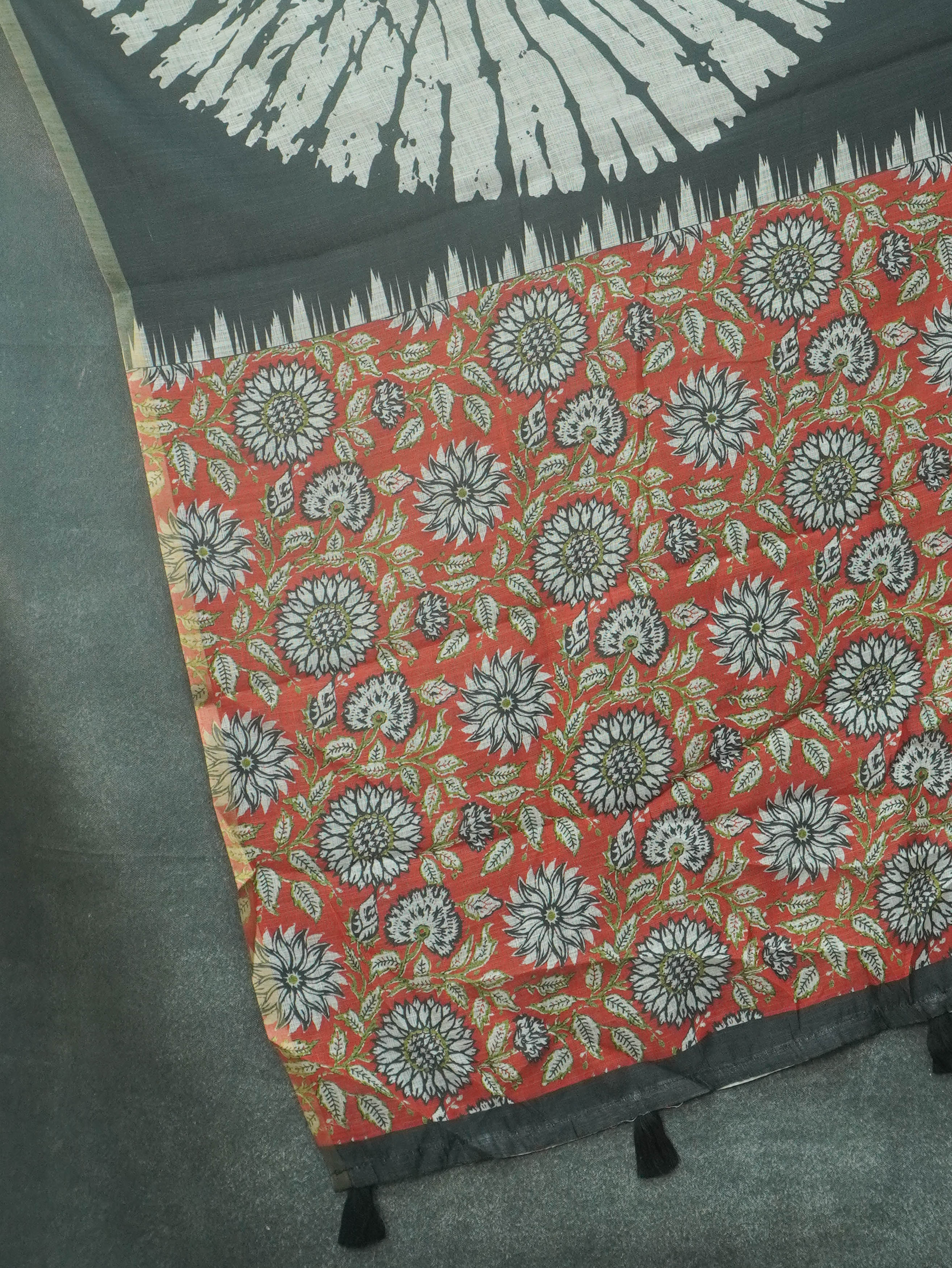 Linen Cotton Saree | TTDS3501