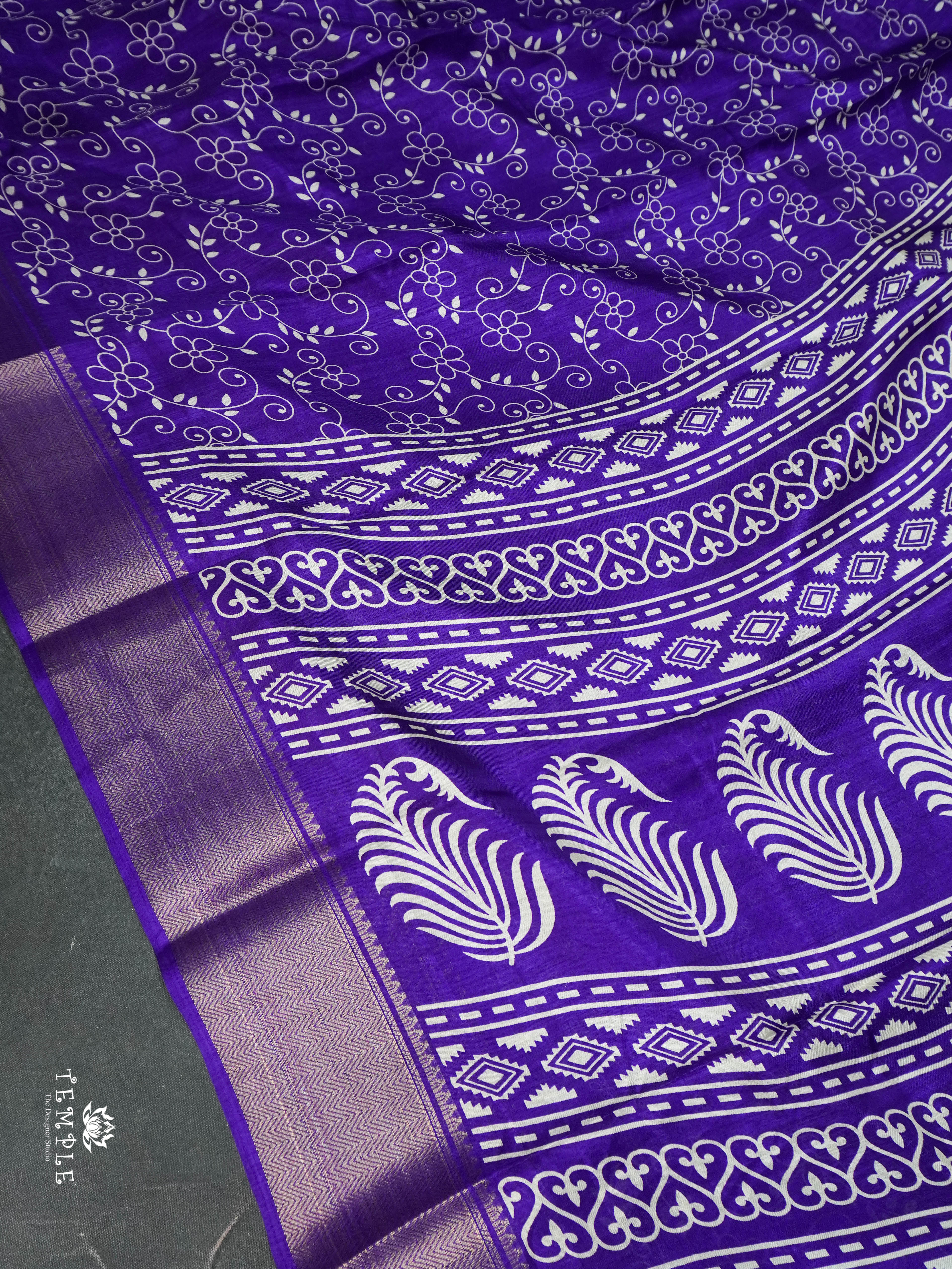 Floral Printed Dola Saree | TTDS1631