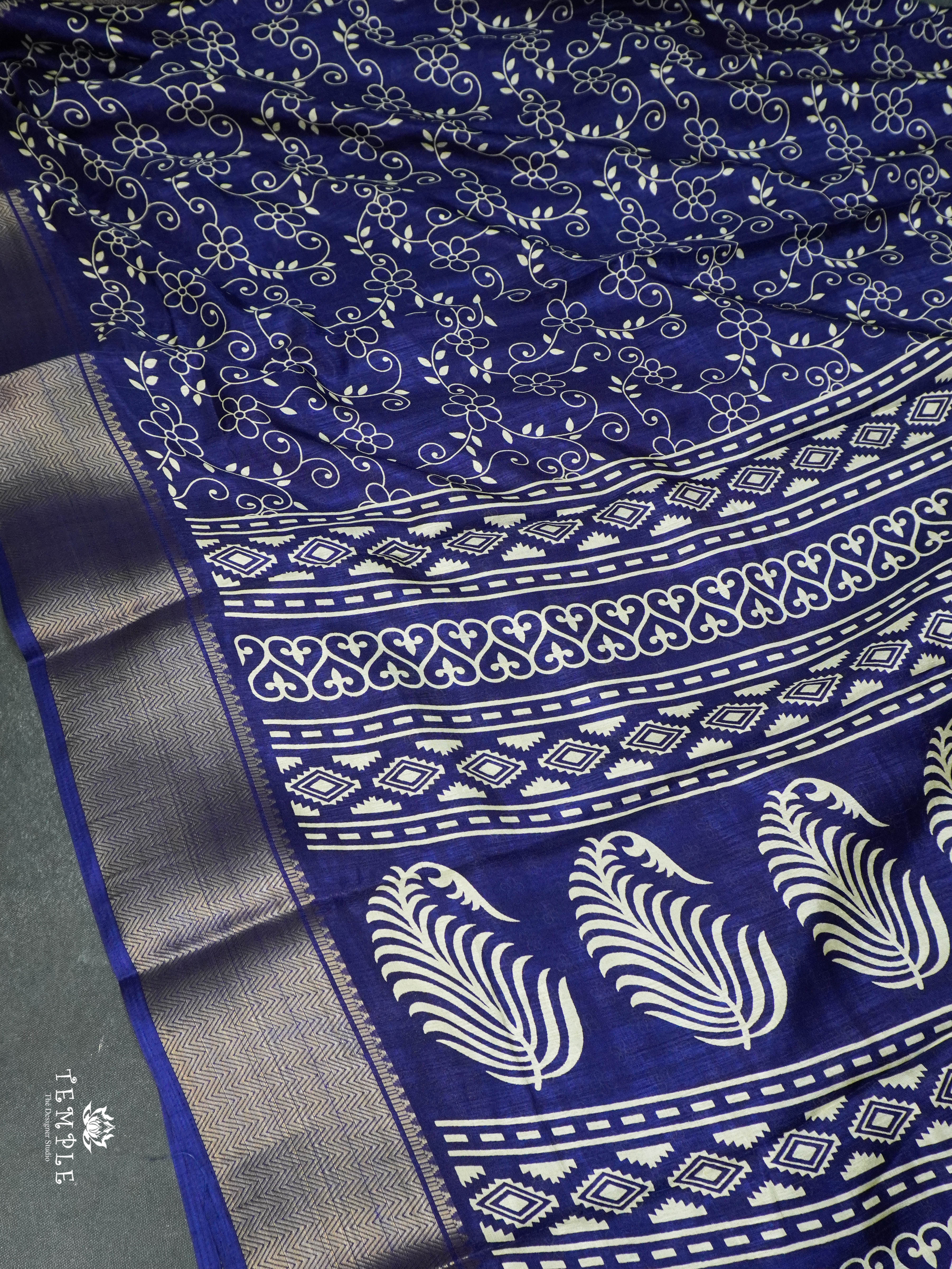 Floral Printed Dola Saree | TTDS1631