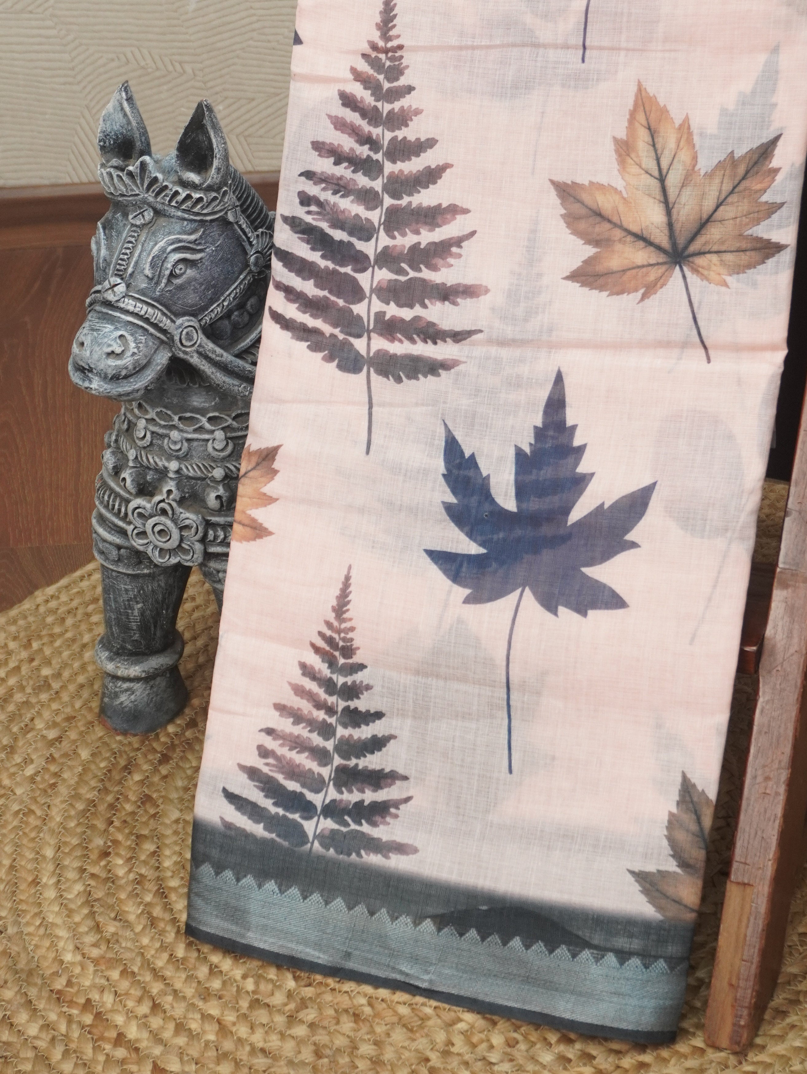 Linen Cotton Saree | TTDS3516