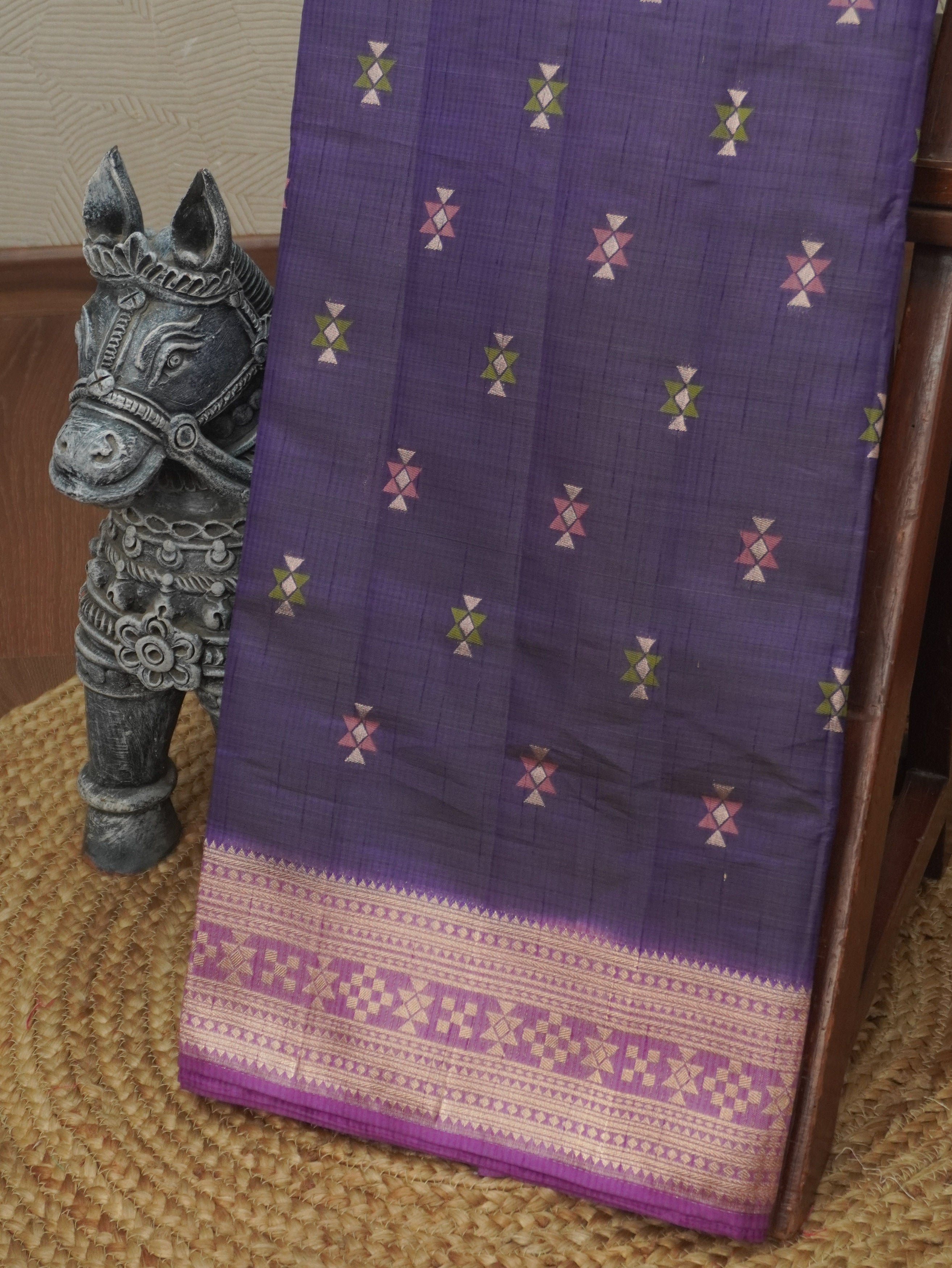 Semi Tussar Saree | TTDS3518