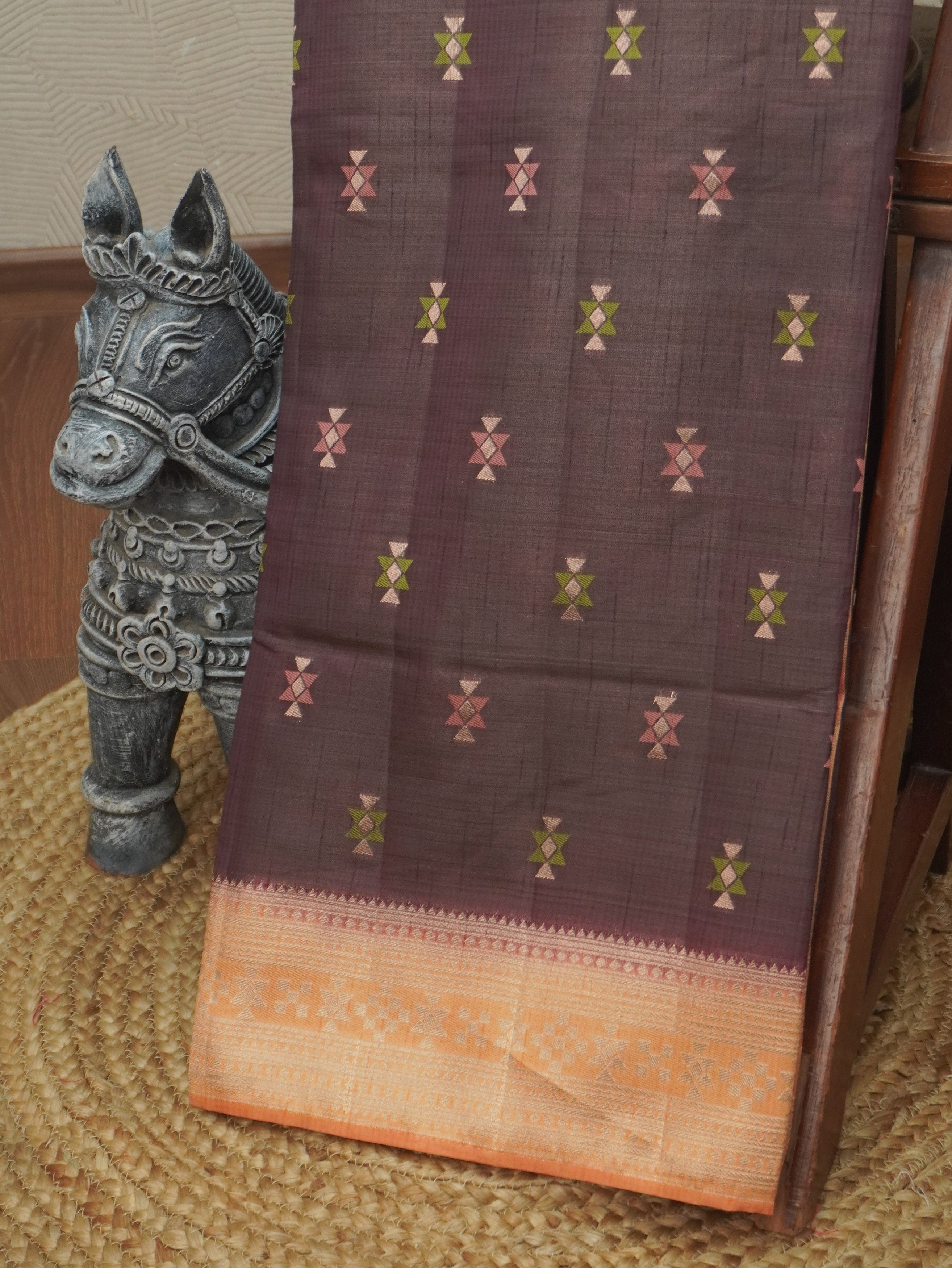 Semi Tussar Saree | TTDS3518