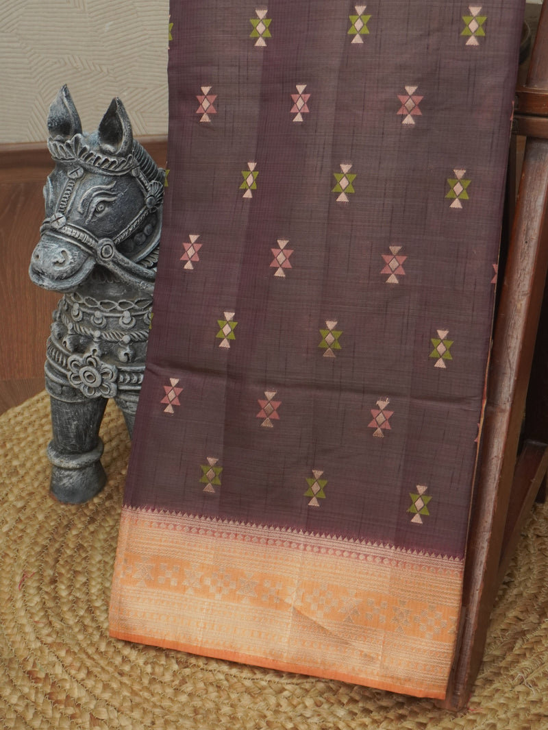 Semi Tussar Saree | TTDS3518
