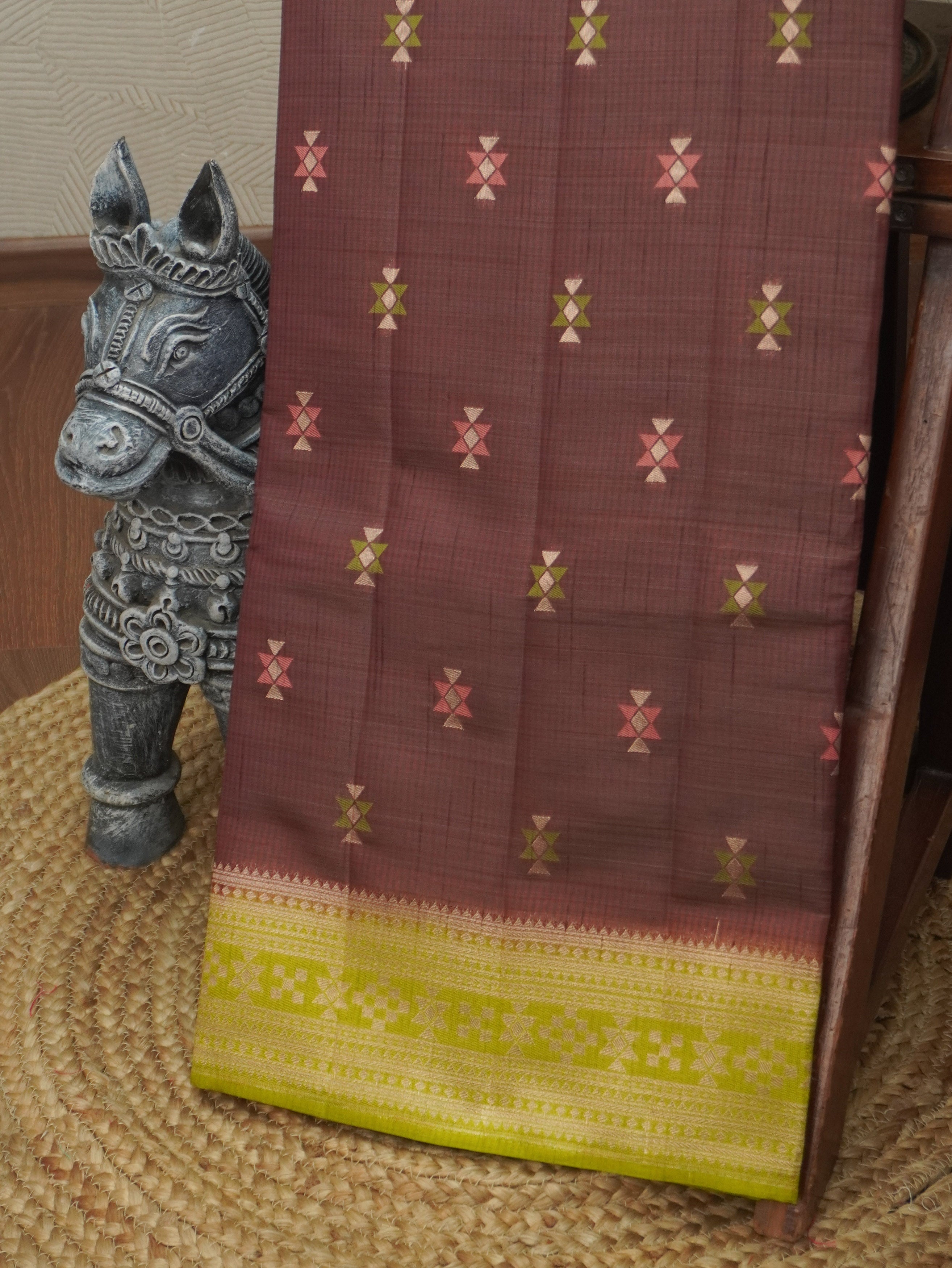 Semi Tussar Saree | TTDS3518