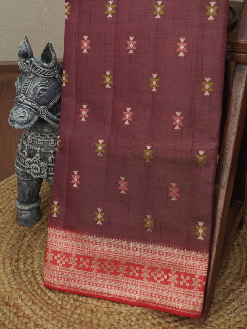 Semi Tussar Saree | TTDS3518