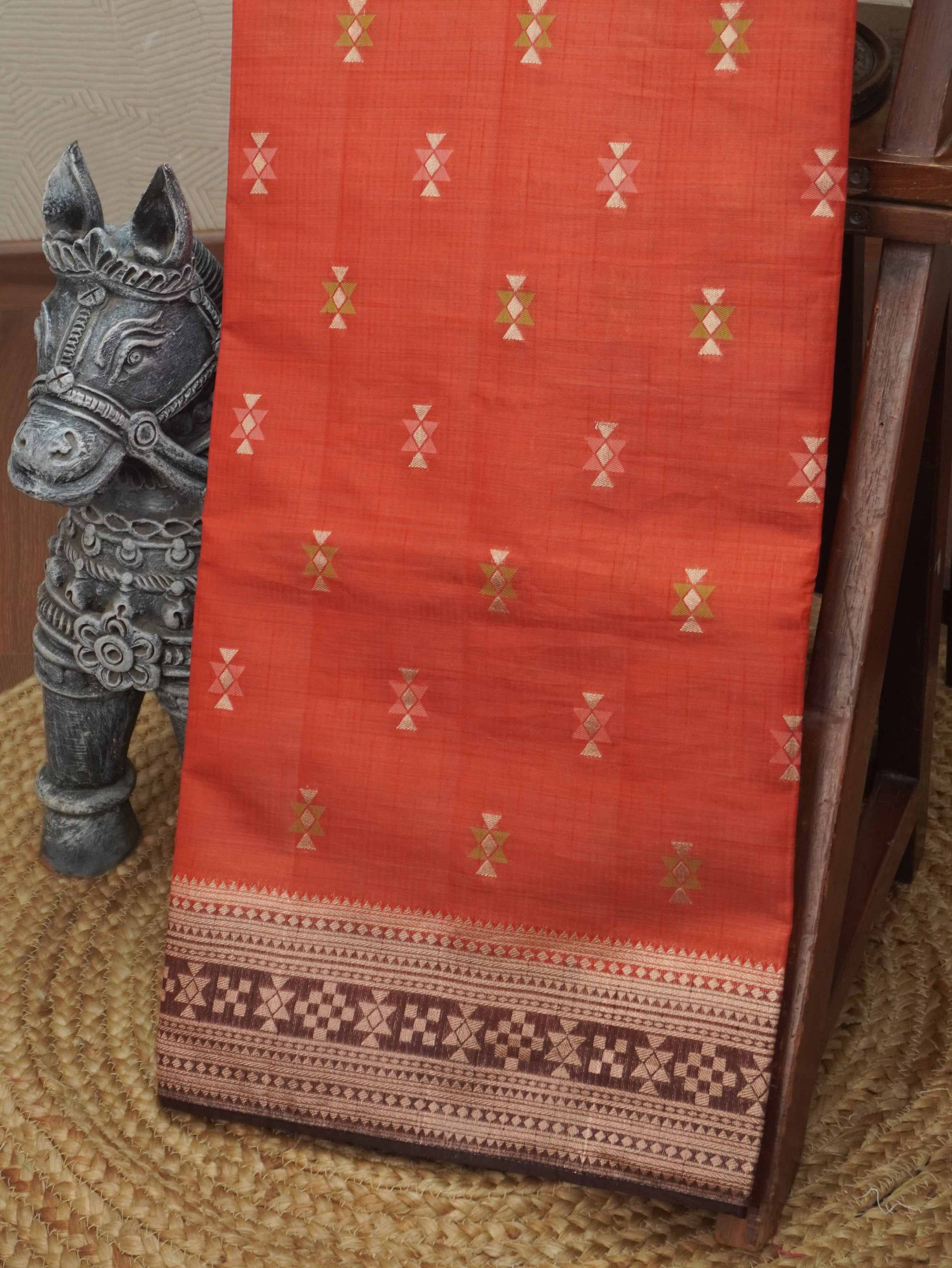 Semi Tussar Saree | TTDS3518
