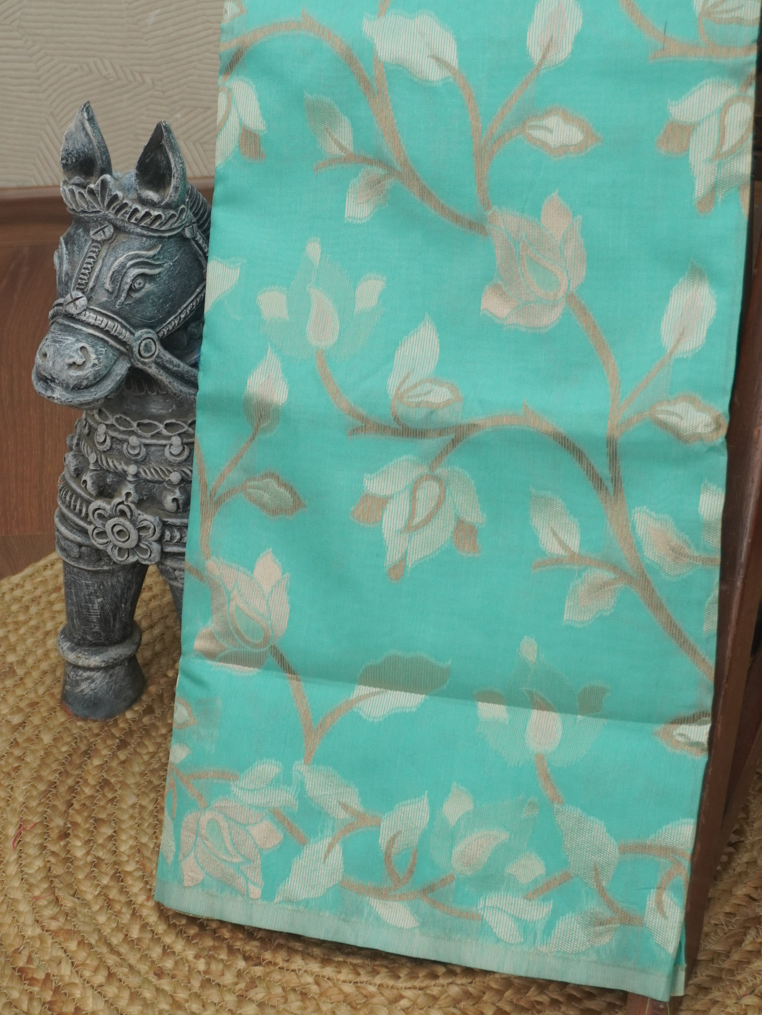 Chanderi Silk Cotton Saree | TTDS3517