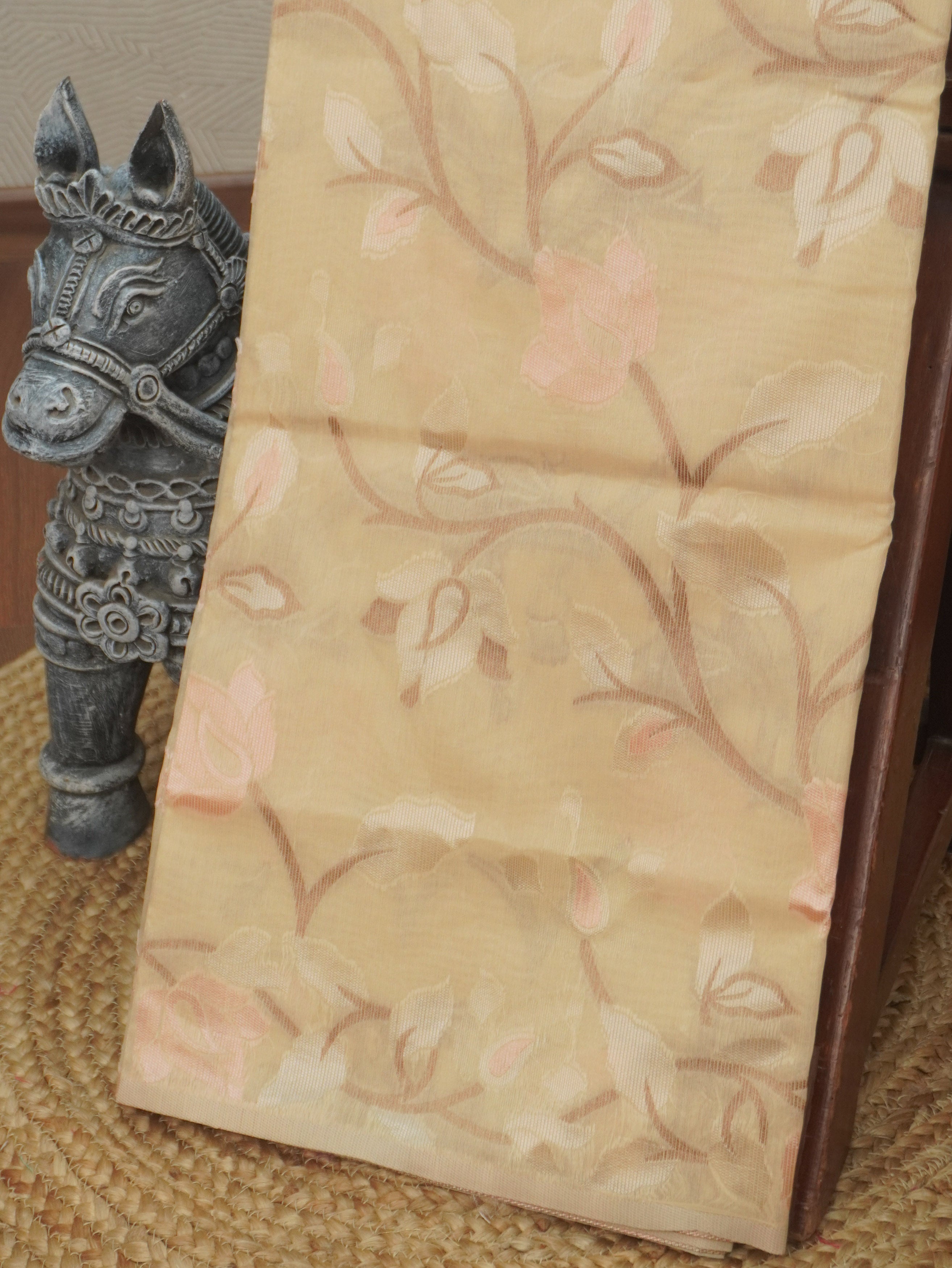 Chanderi Silk Cotton Saree | TTDS3517