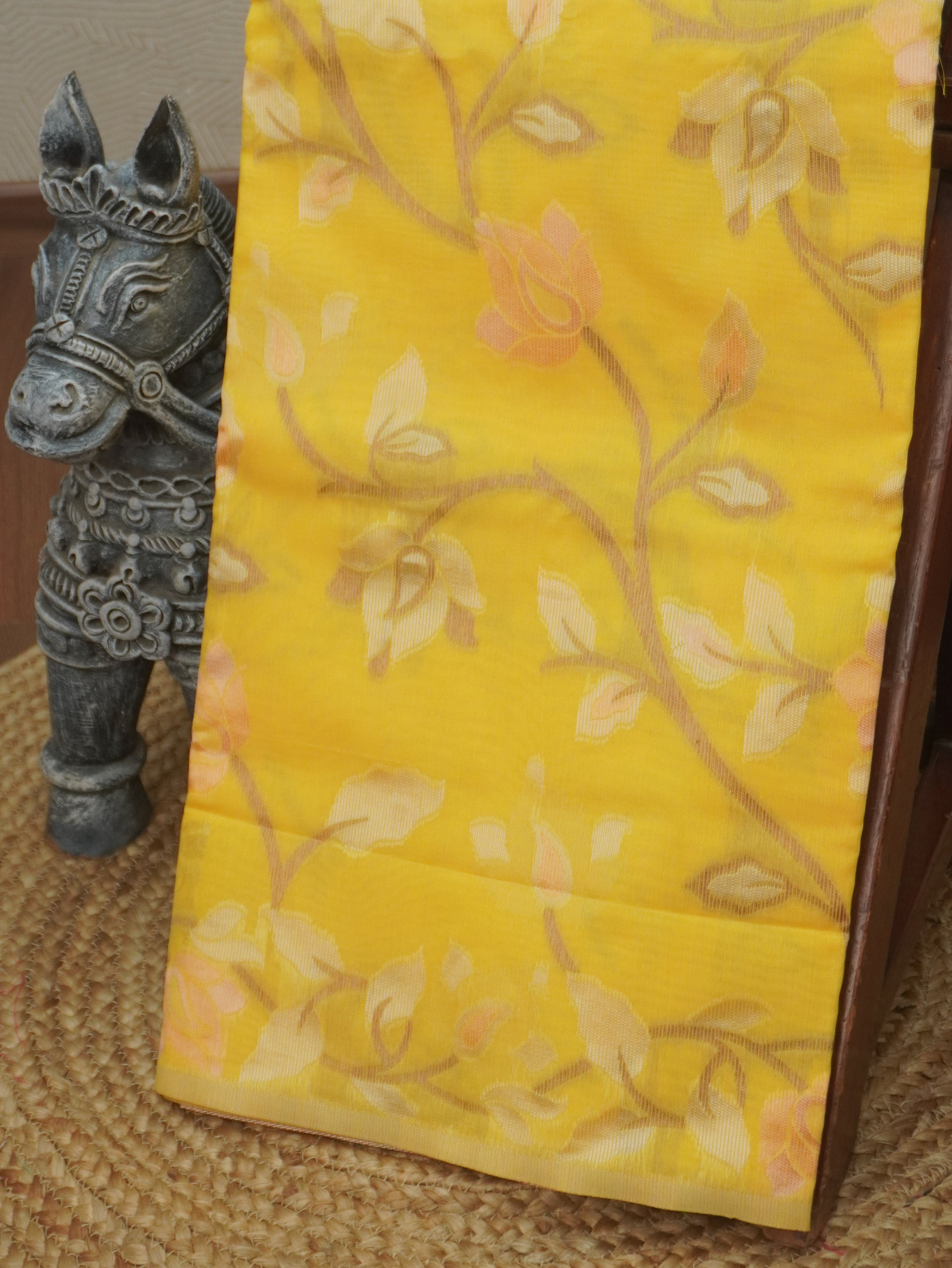 Chanderi Silk Cotton Saree | TTDS3517