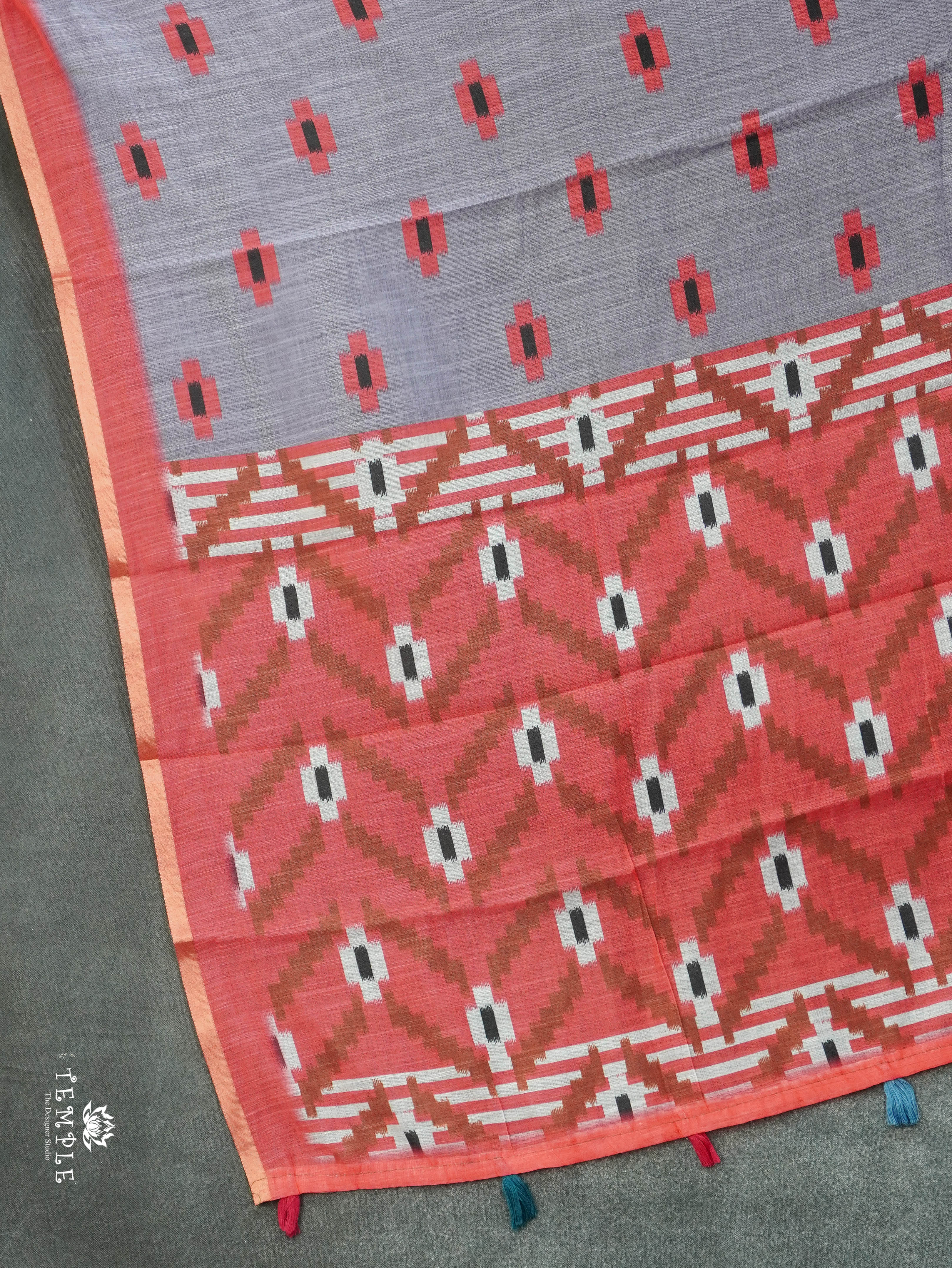 Linen Cotton Saree | TTDS3090