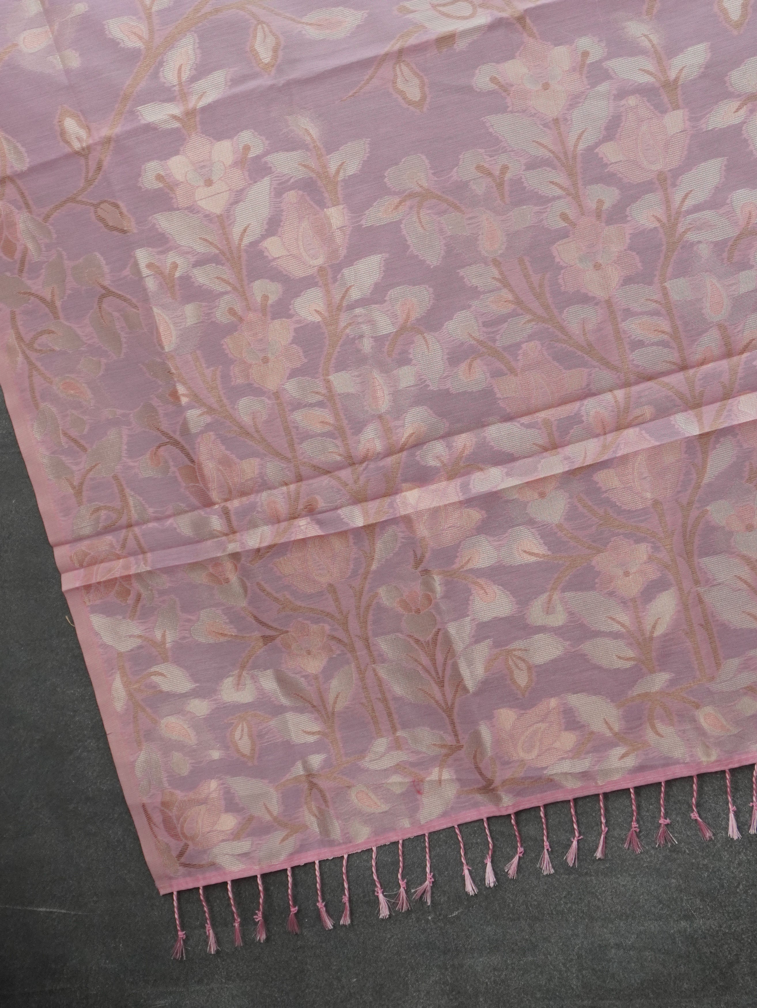 Chanderi Silk Cotton Saree | TTDS3517