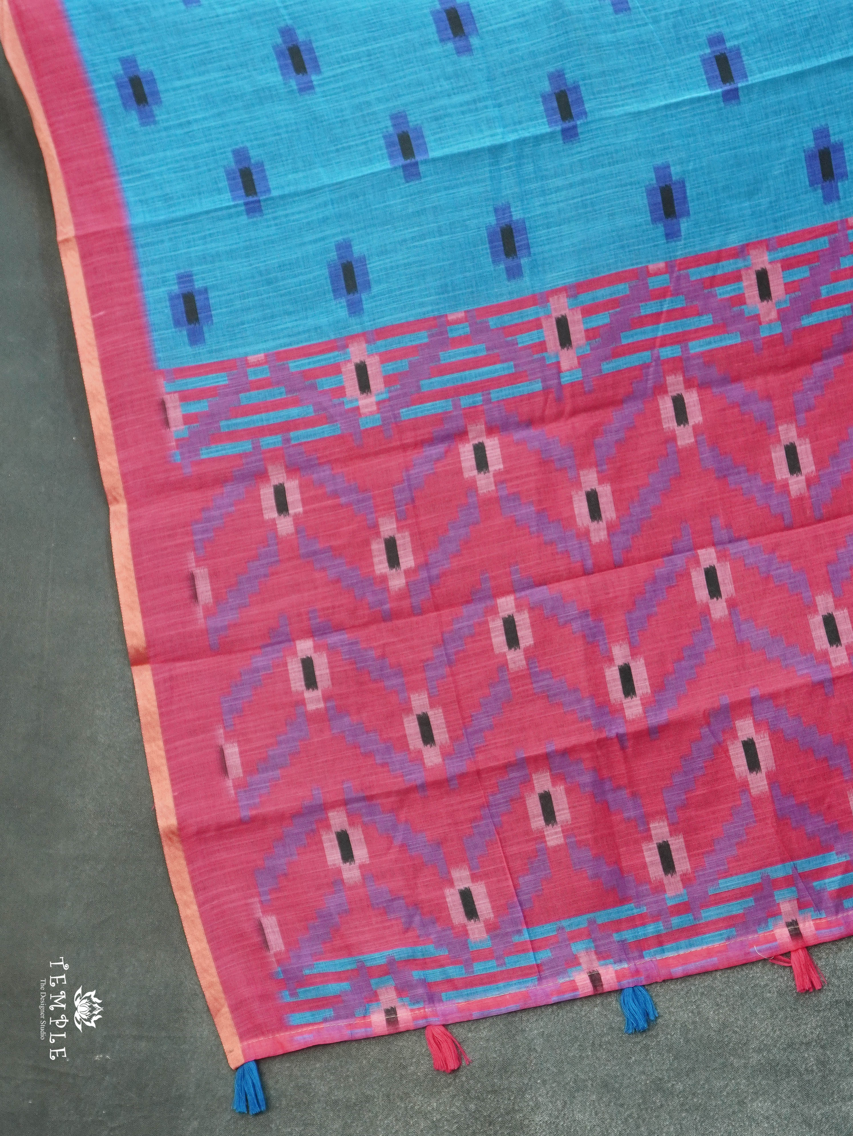 Linen Cotton Saree | TTDS3090