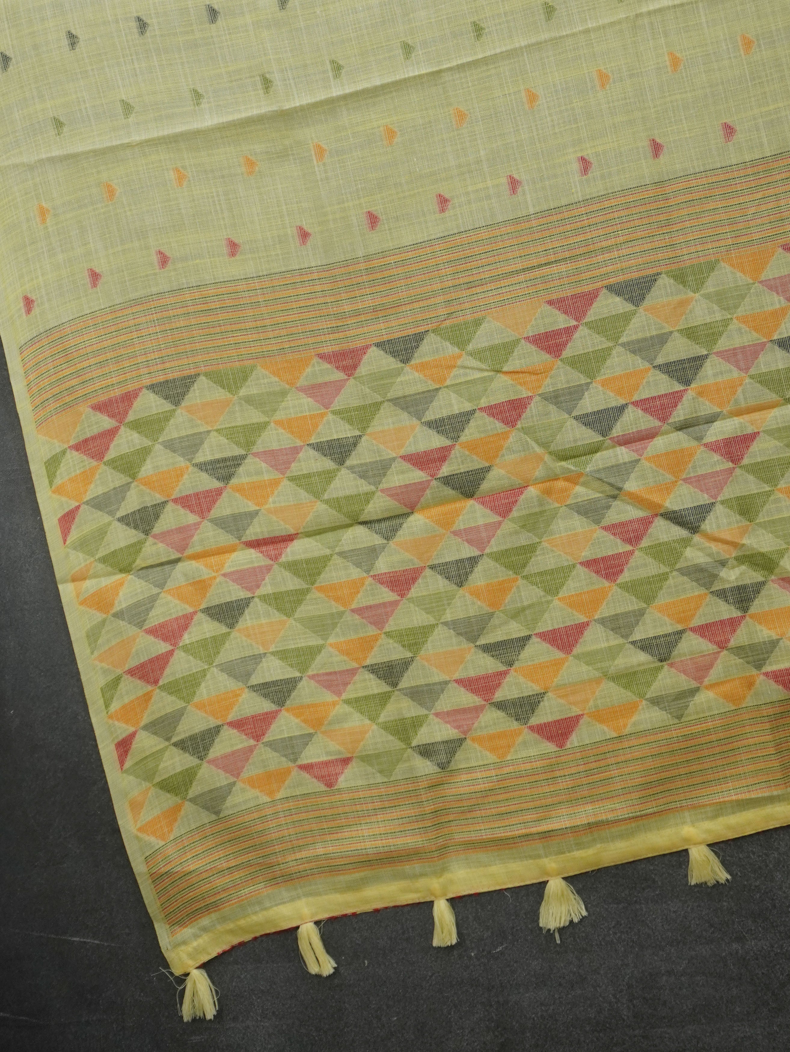 Linen Cotton Saree | TTDS3514