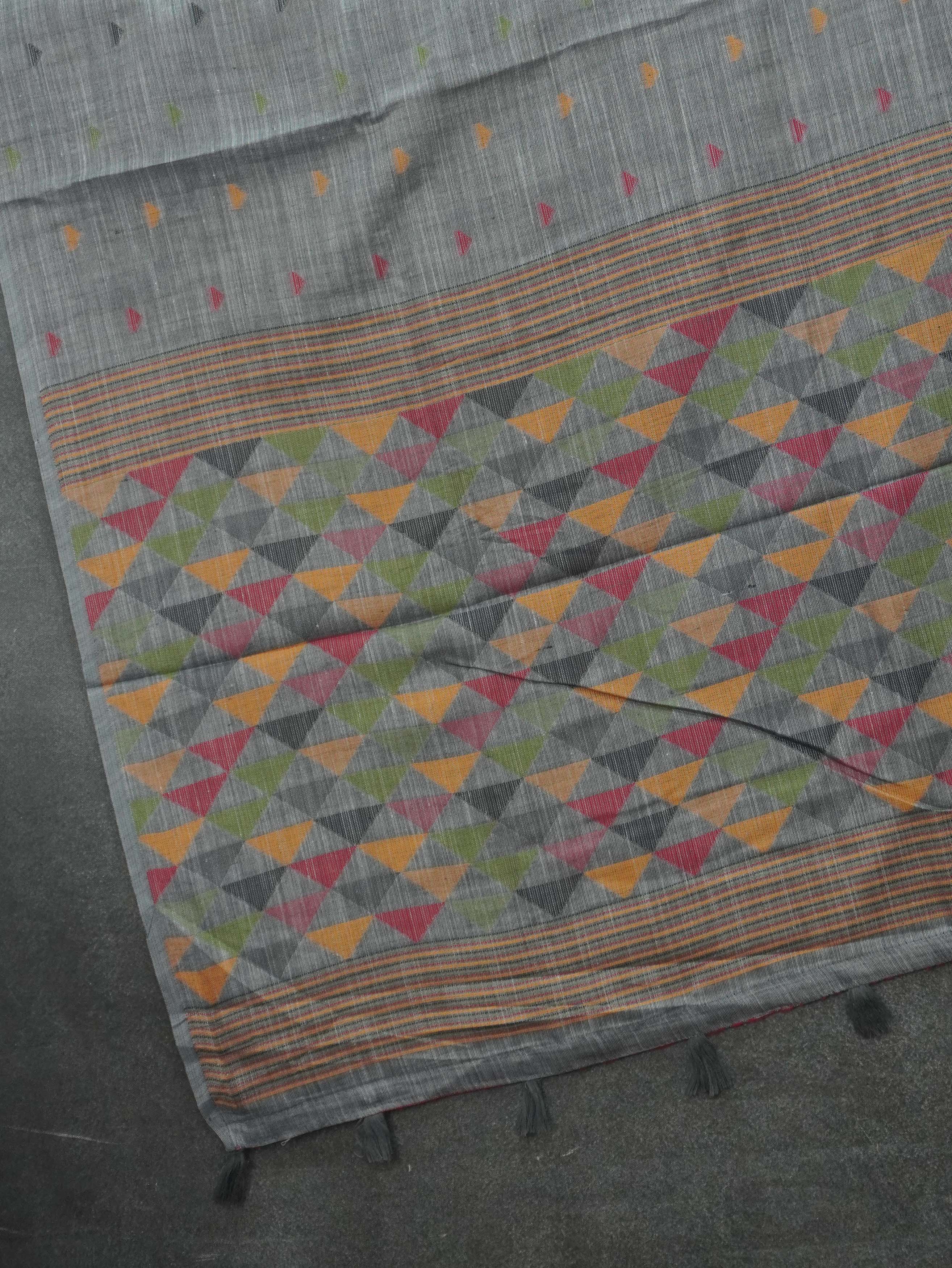 Linen Cotton Saree | TTDS3514