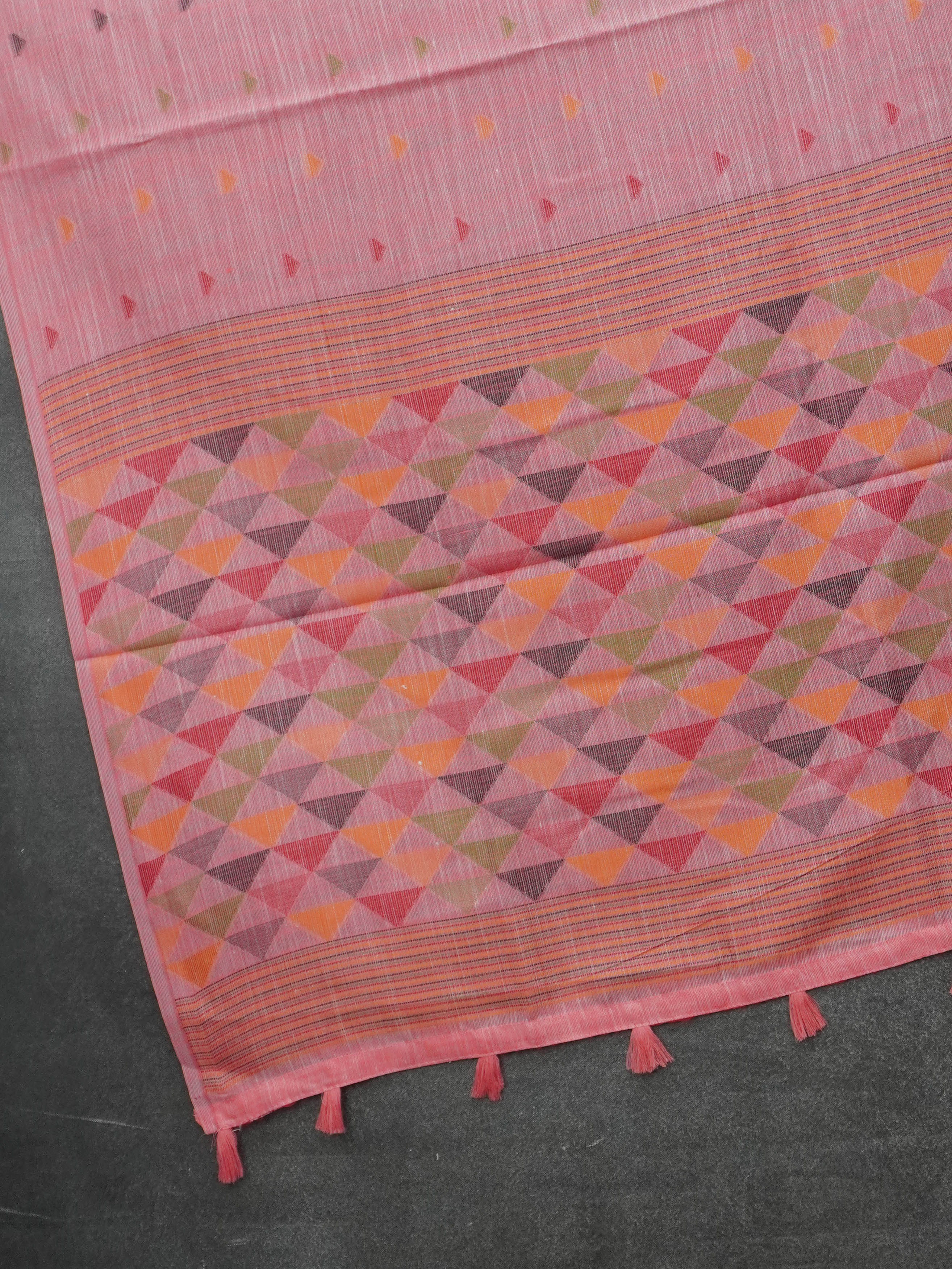 Linen Cotton Saree | TTDS3514