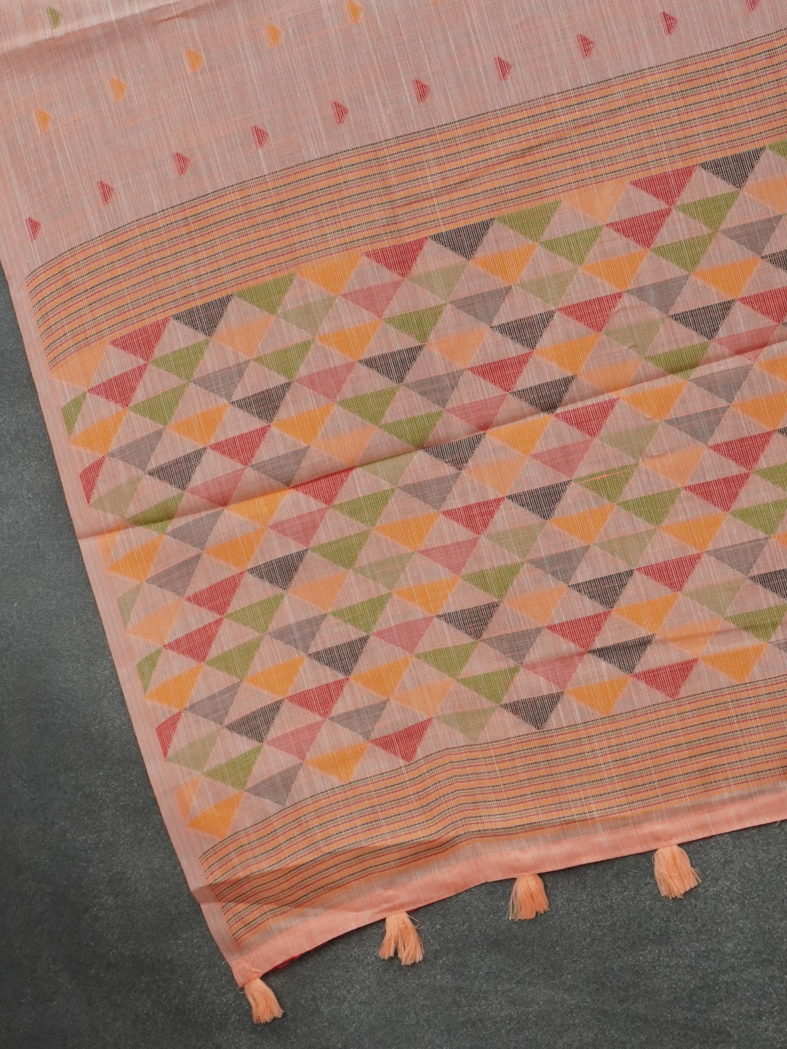 Linen Cotton Saree | TTDS3514