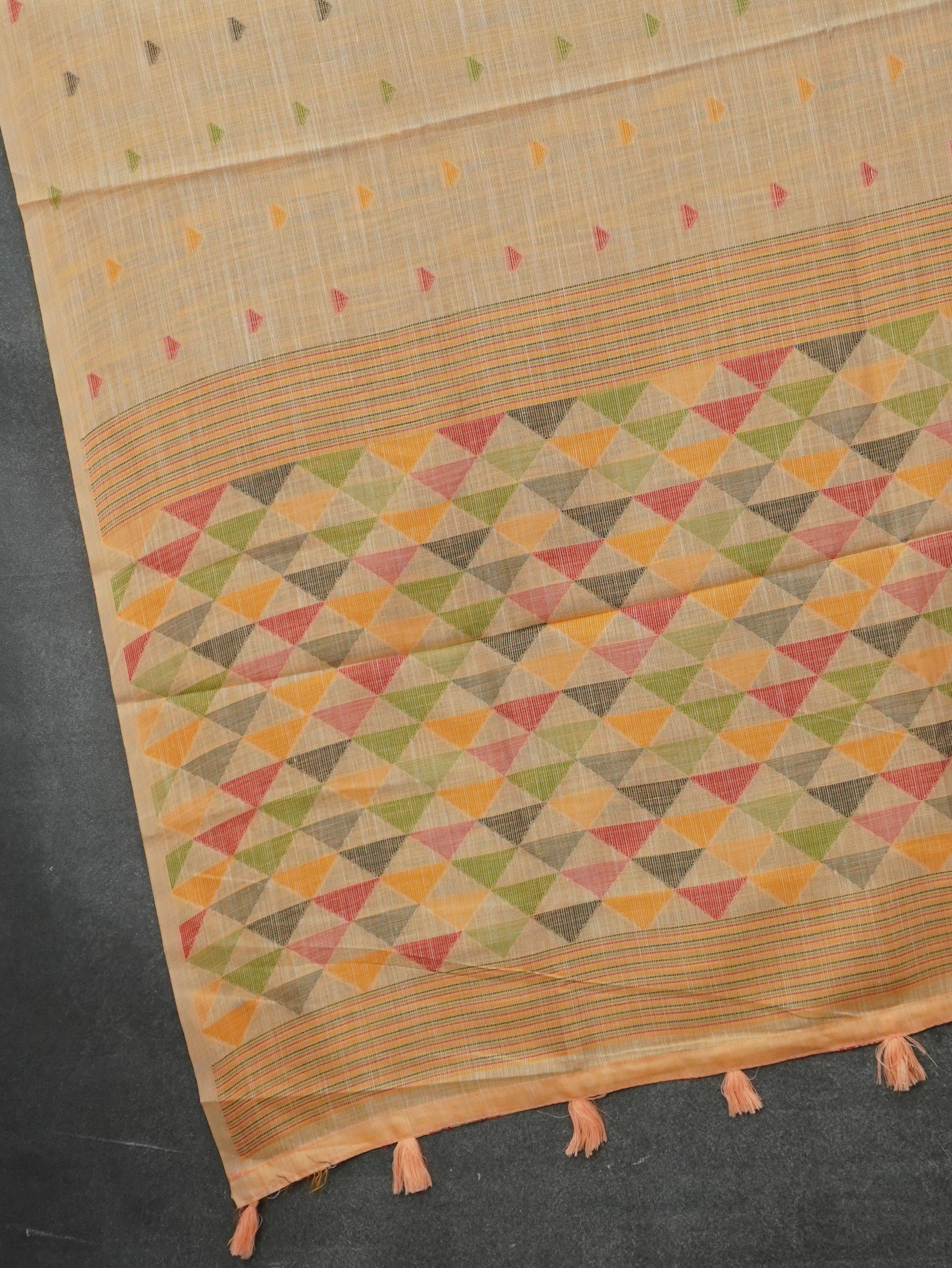 Linen Cotton Saree | TTDS3514