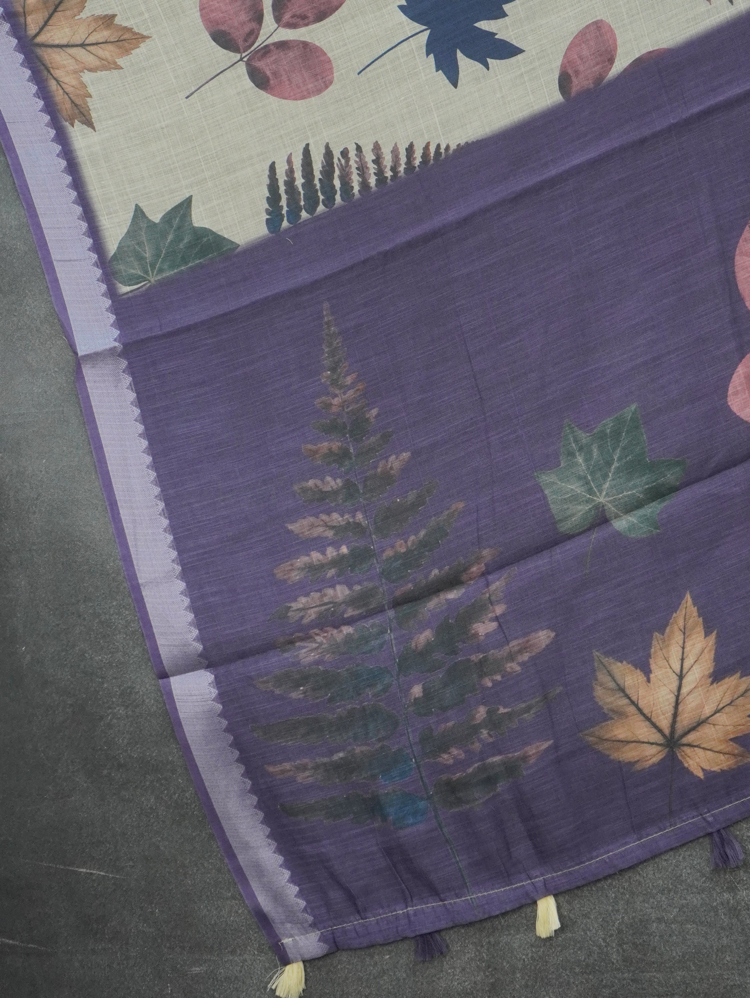 Linen Cotton Saree | TTDS3516