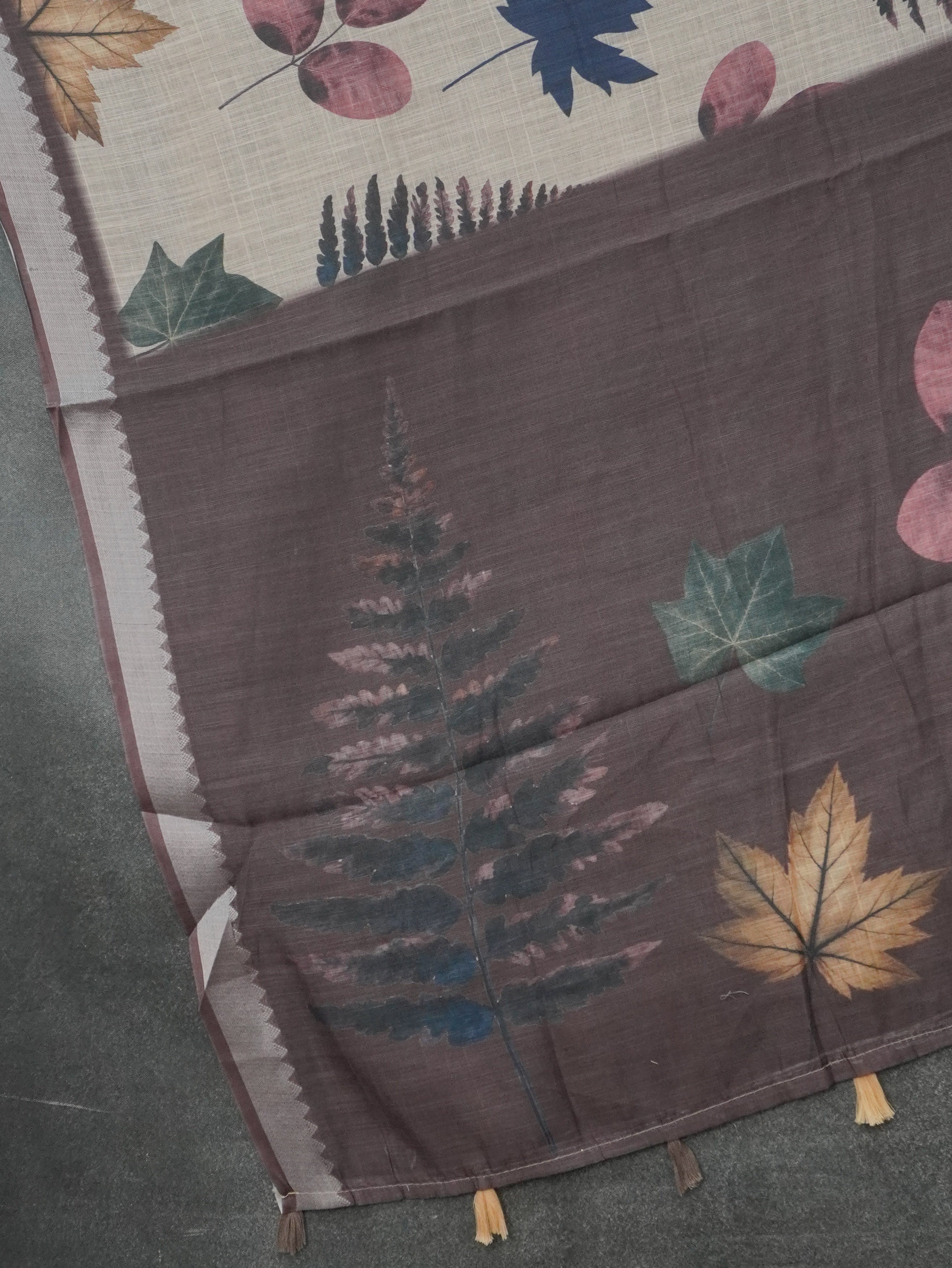 Linen Cotton Saree | TTDS3516