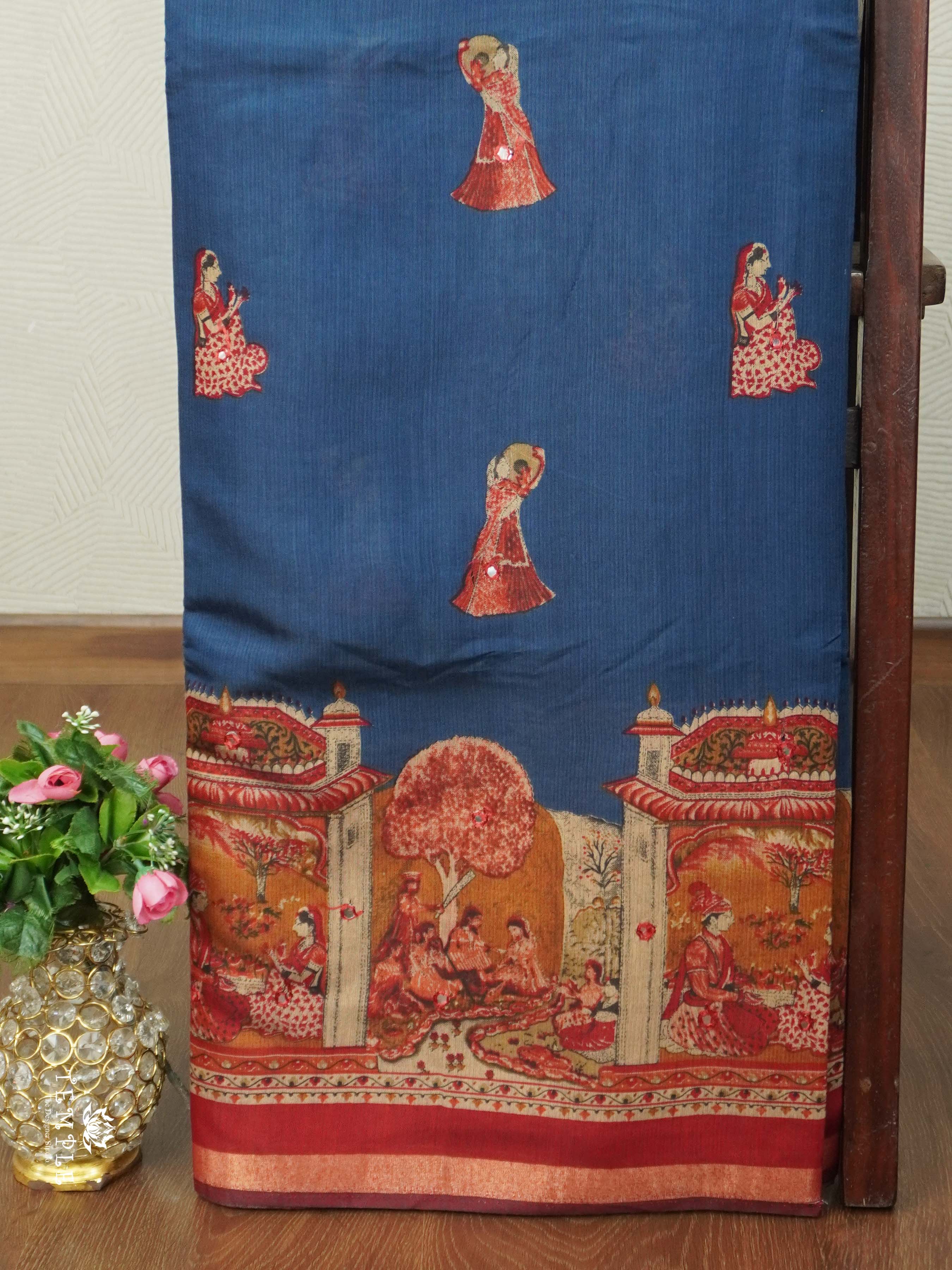 Cotton Sarees With Mirror Work | TTDS2613