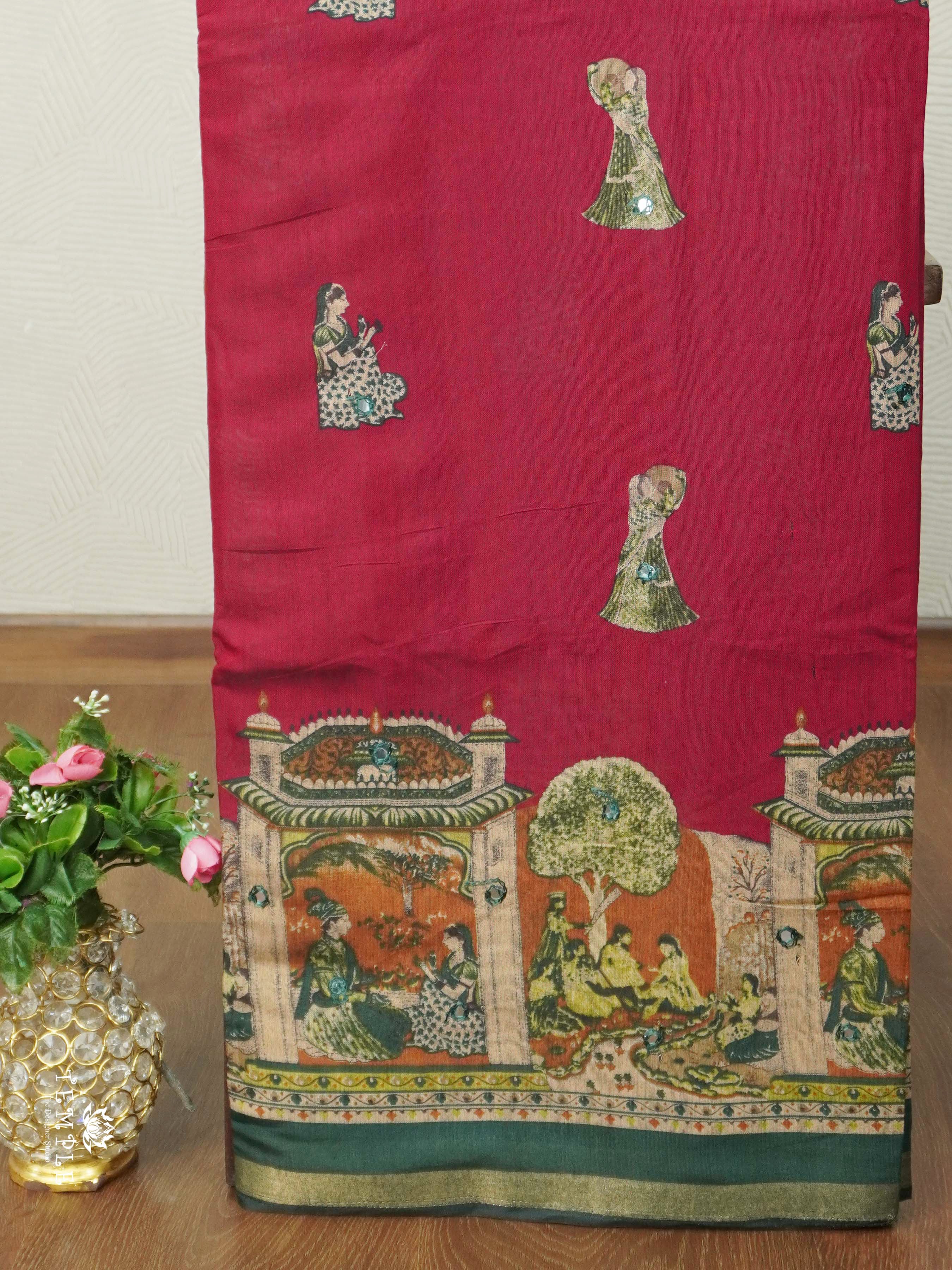 Cotton Sarees With Mirror Work | TTDS2613