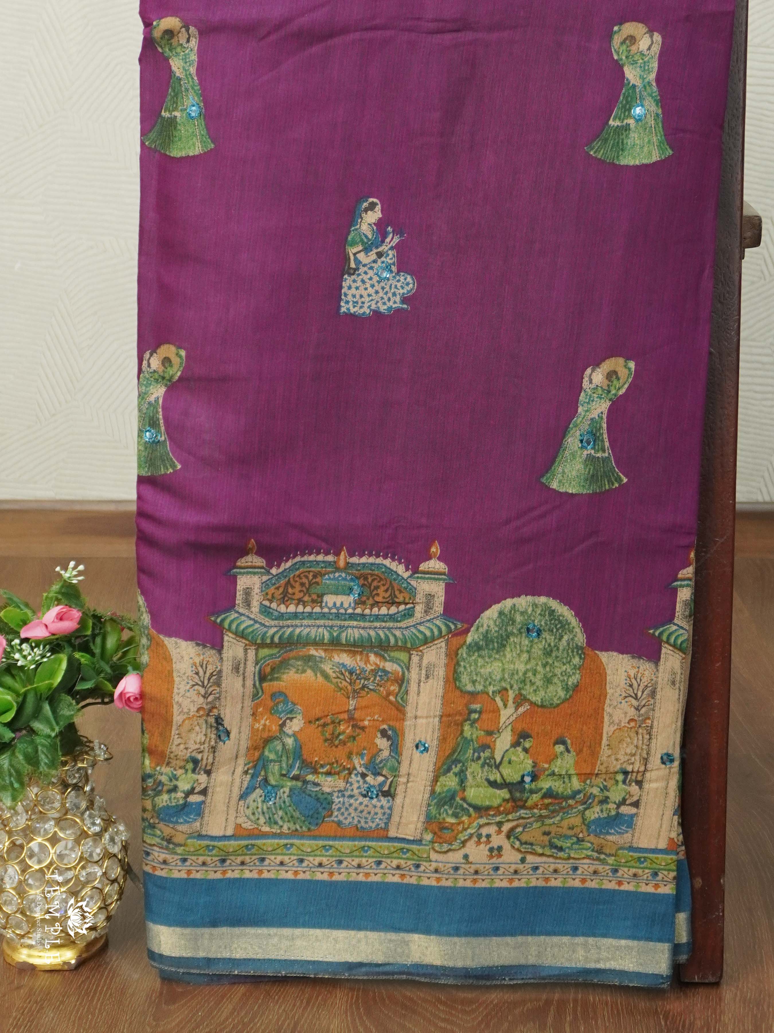 Cotton Sarees With Mirror Work | TTDS2613