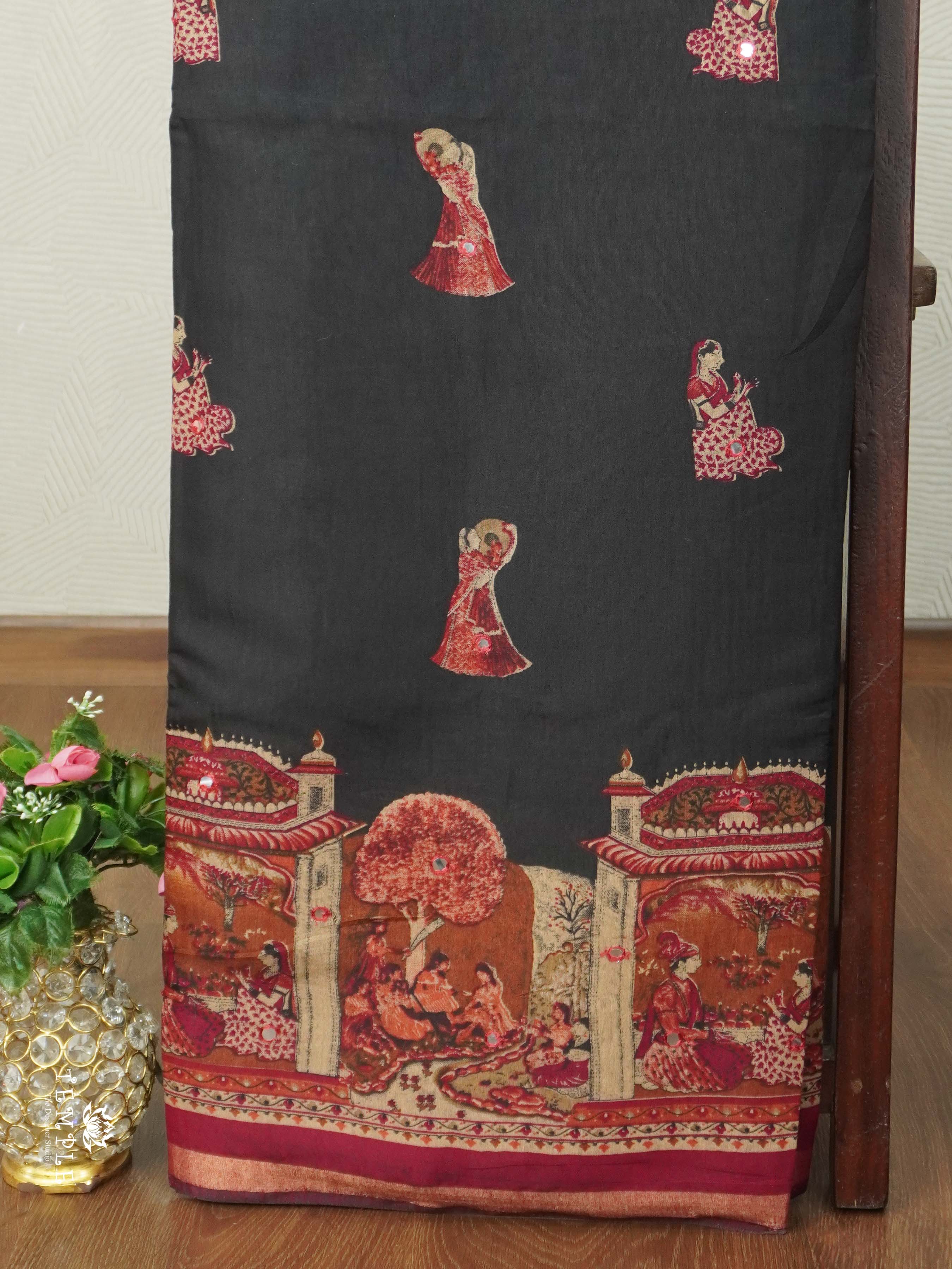 Cotton Sarees With Mirror Work | TTDS2613