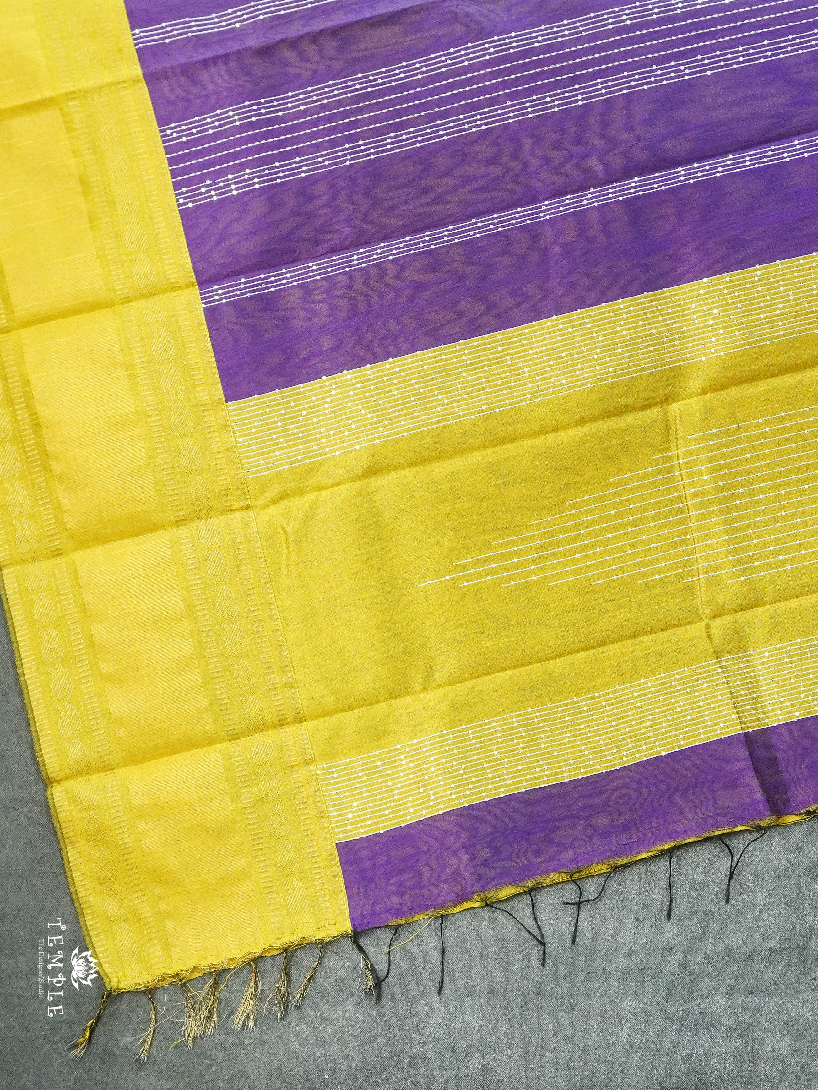 Raw Silk Saree With Sequins Work | TTDS3035
