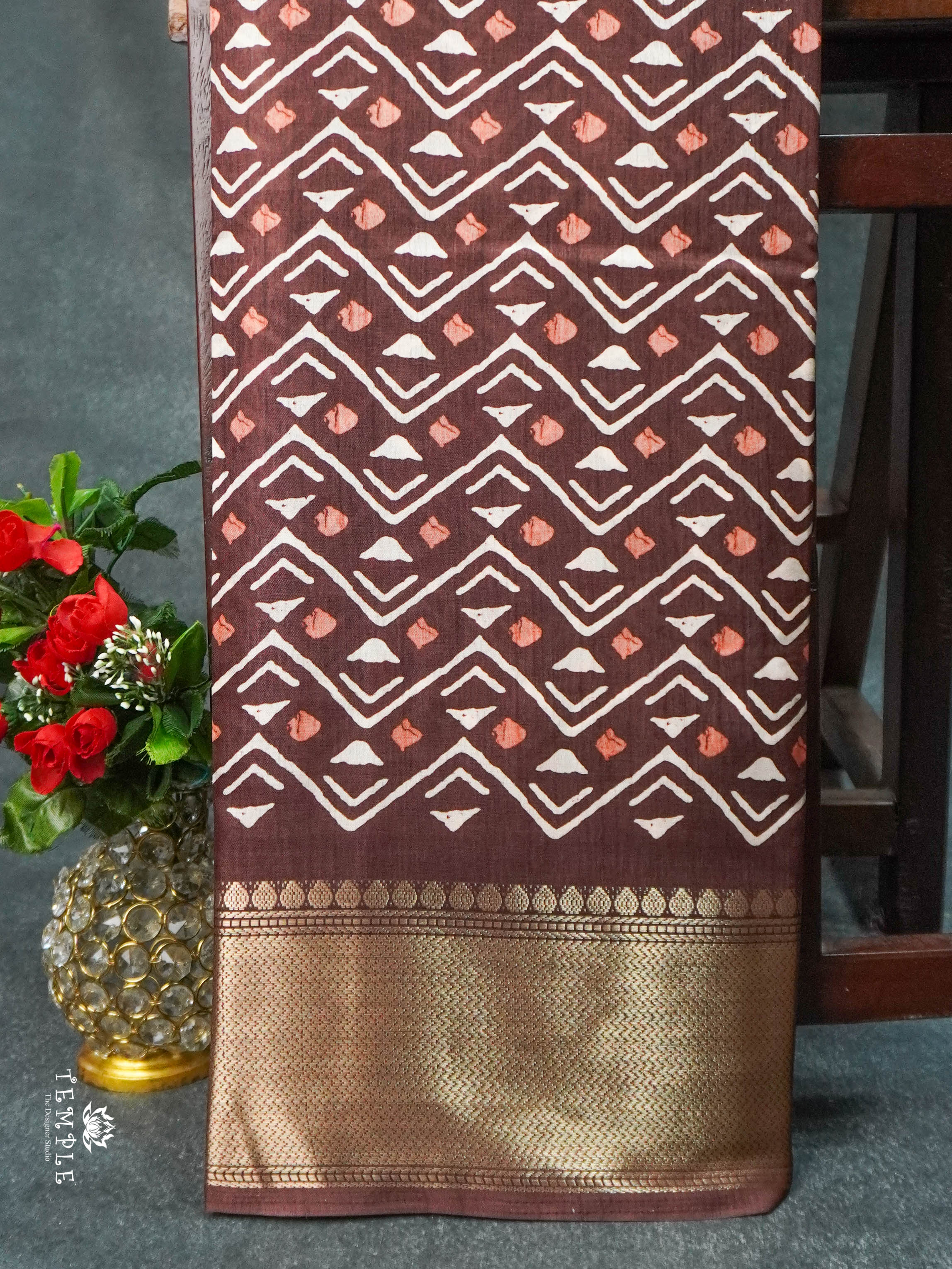 Printed Dola Saree | TTDS1638