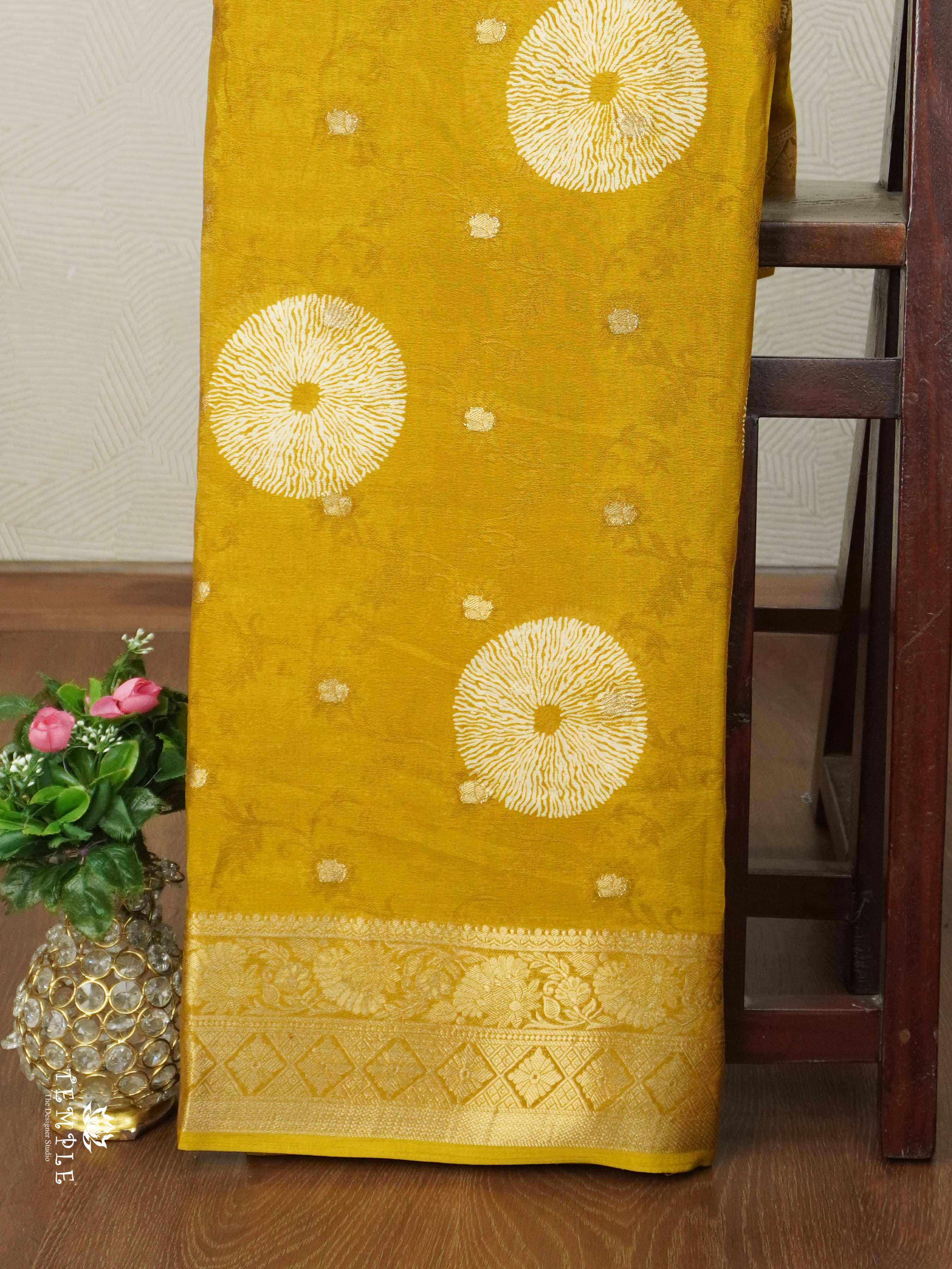 Chakra Zari Georgette Saree | TTDS2615