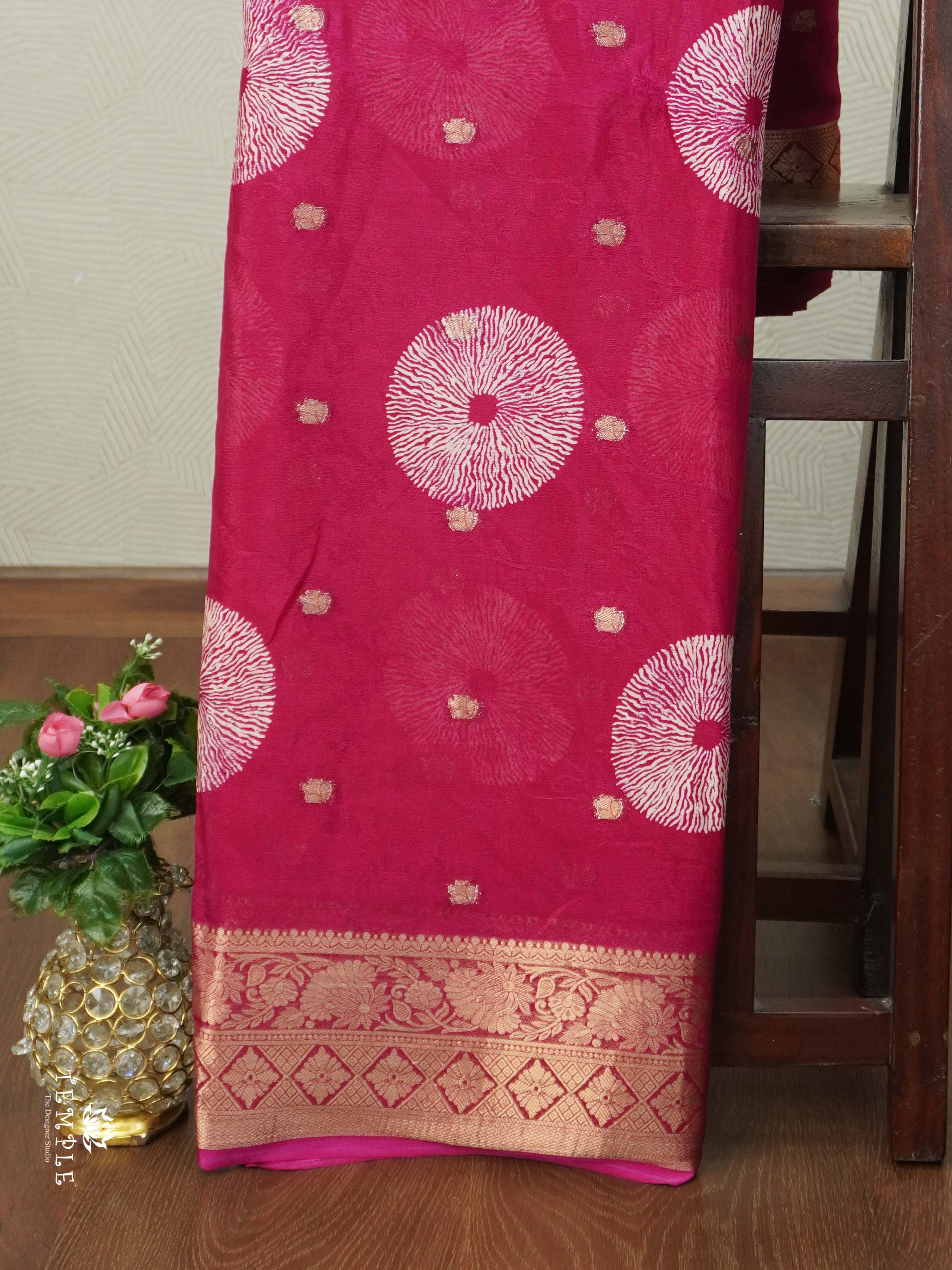Chakra Zari Georgette Saree | TTDS2615