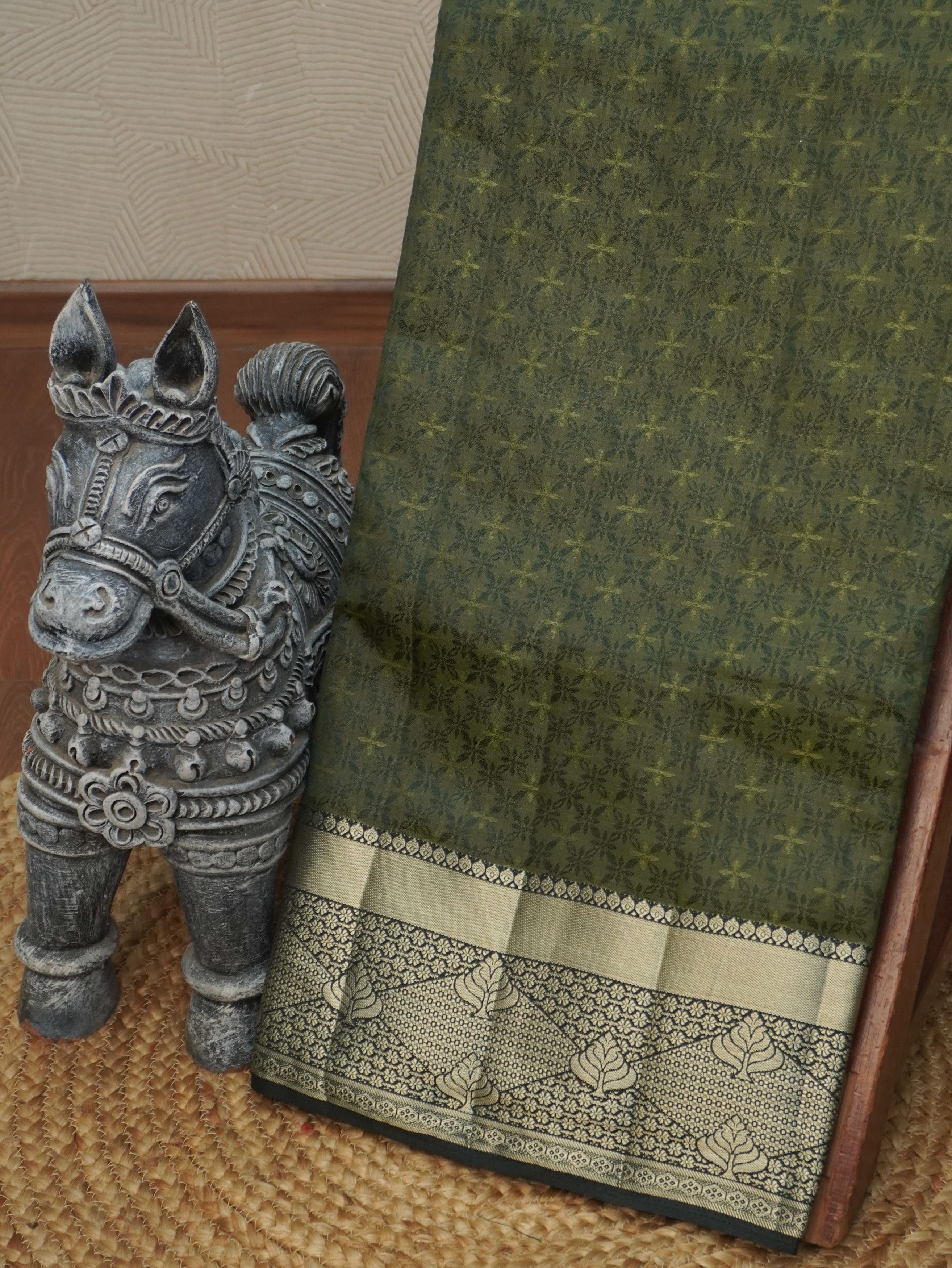 Semi Tussar Saree | TTDS3525
