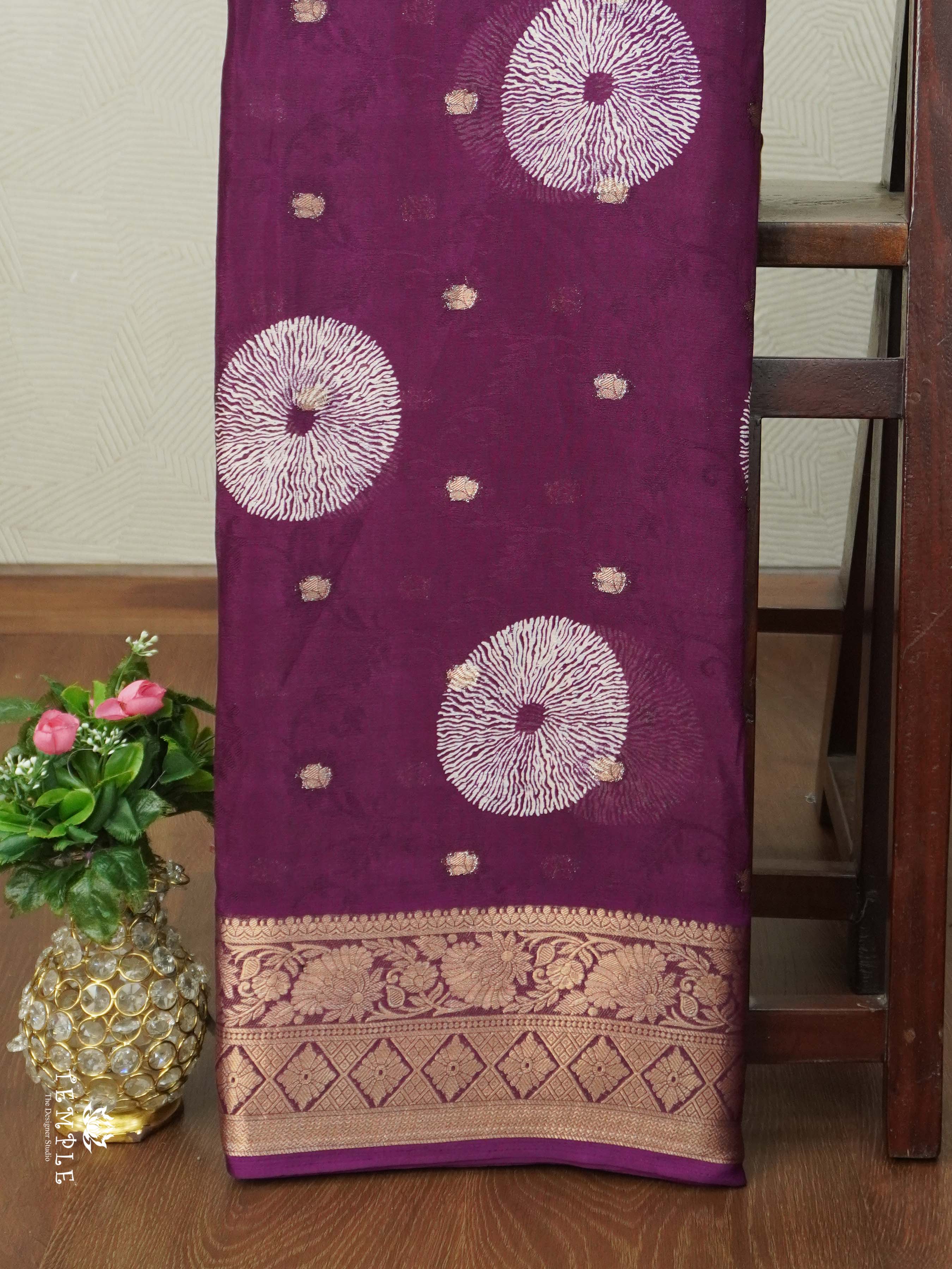 Chakra Zari Georgette Saree | TTDS2615