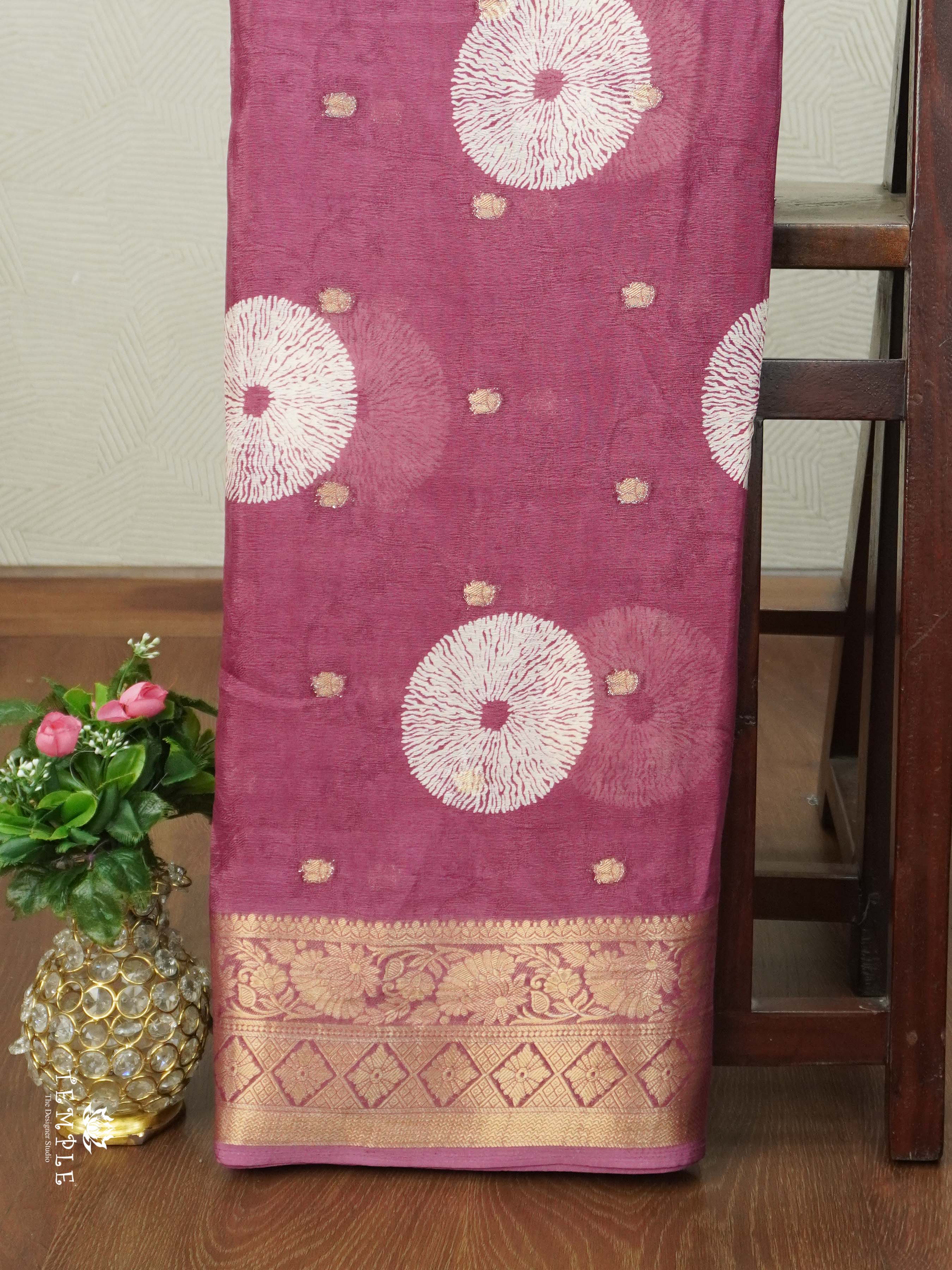 Chakra Zari Georgette Saree | TTDS2615