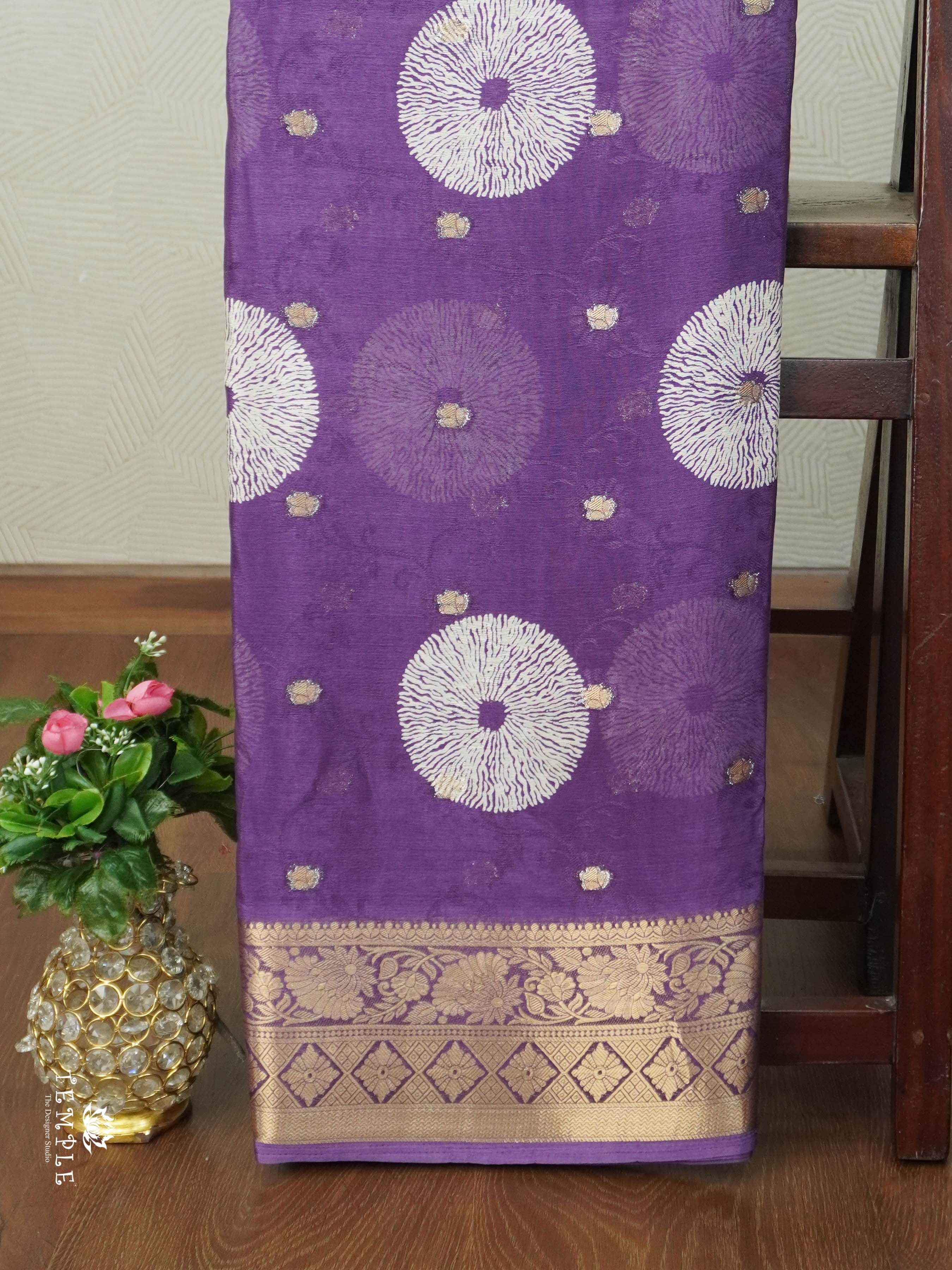 Chakra Zari Georgette Saree | TTDS2615
