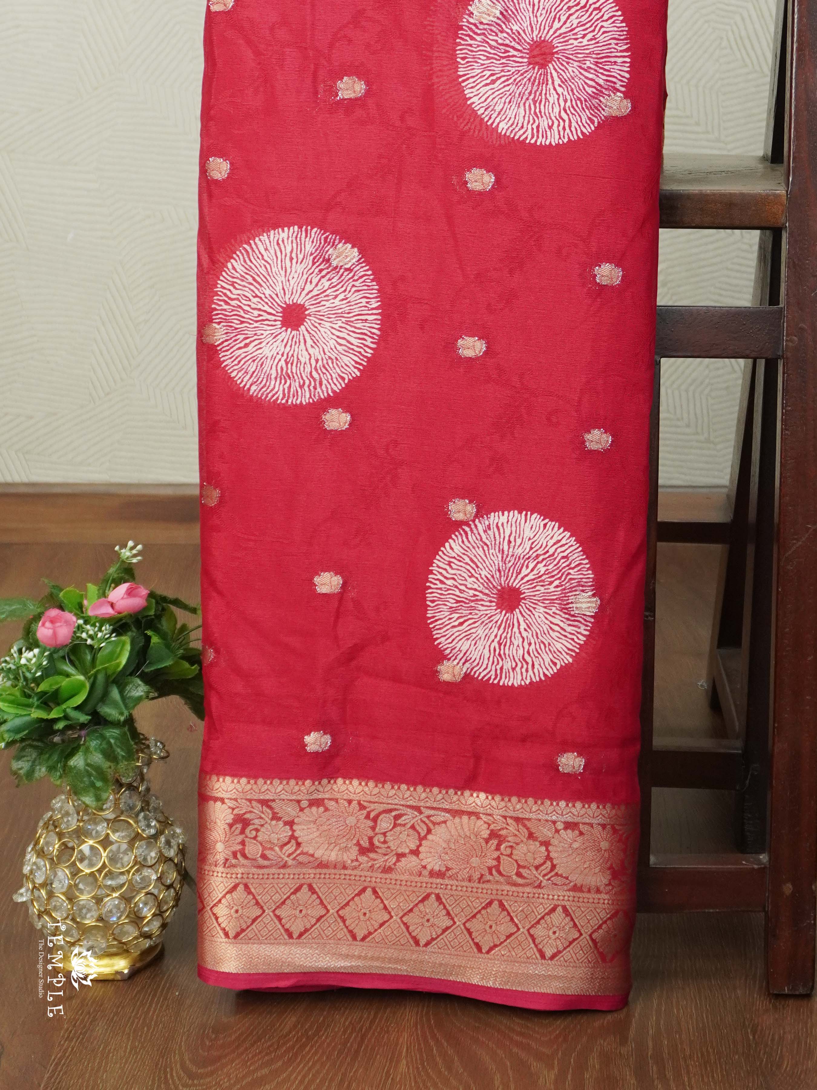 Chakra Zari Georgette Saree | TTDS2615