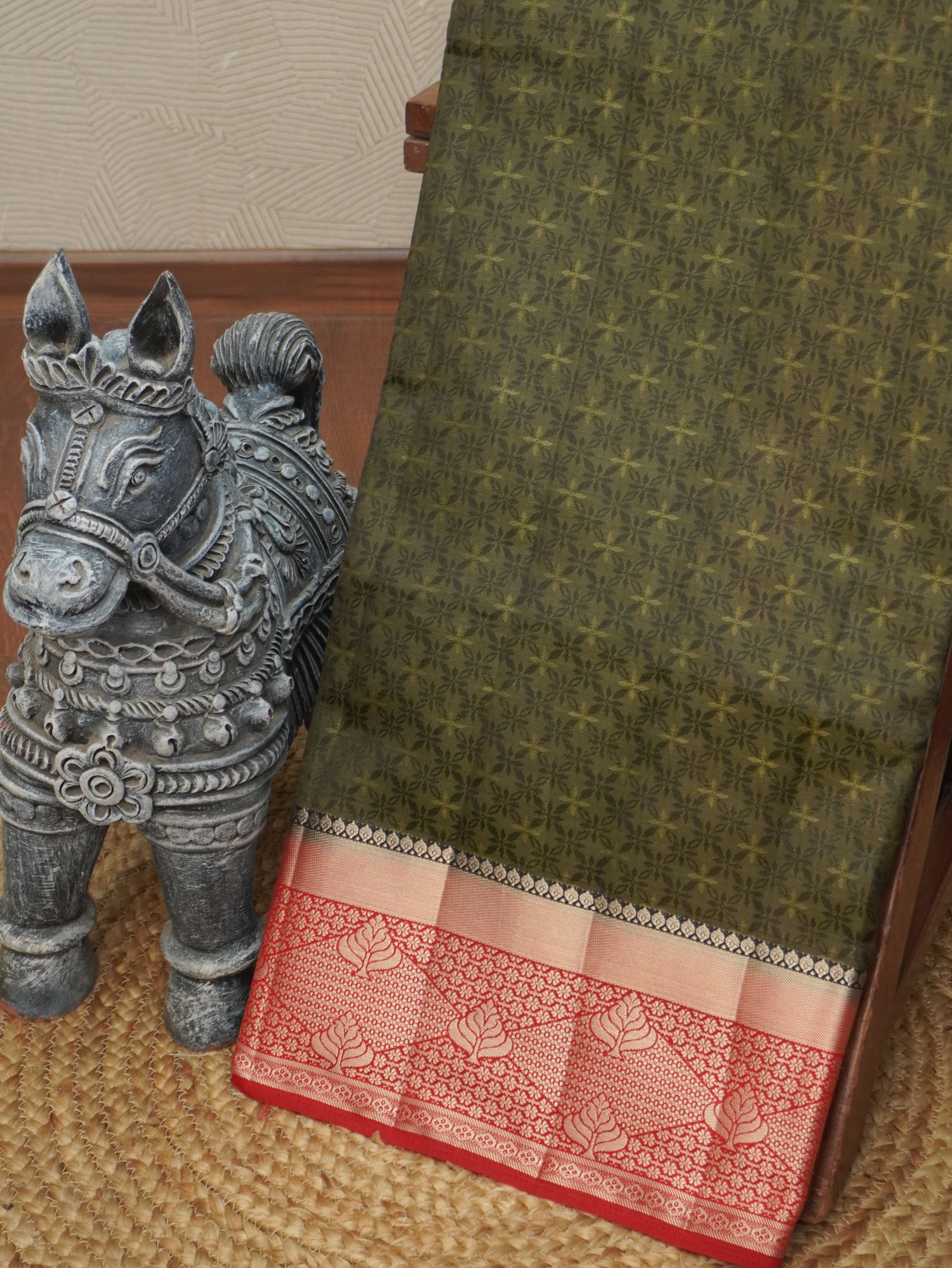 Semi Tussar Saree | TTDS3525