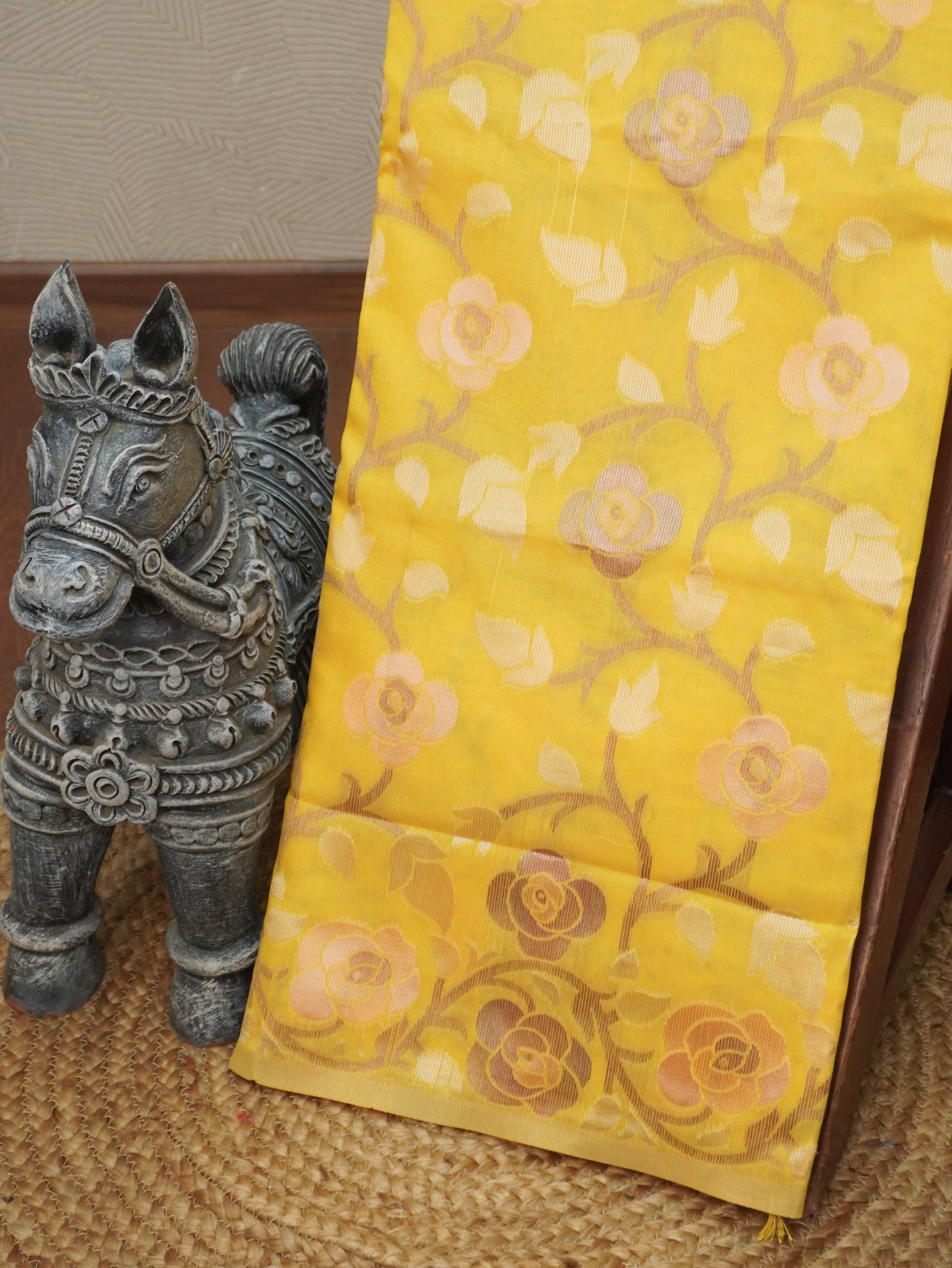 Chanderi Silk Cotton Saree | TTDS3521