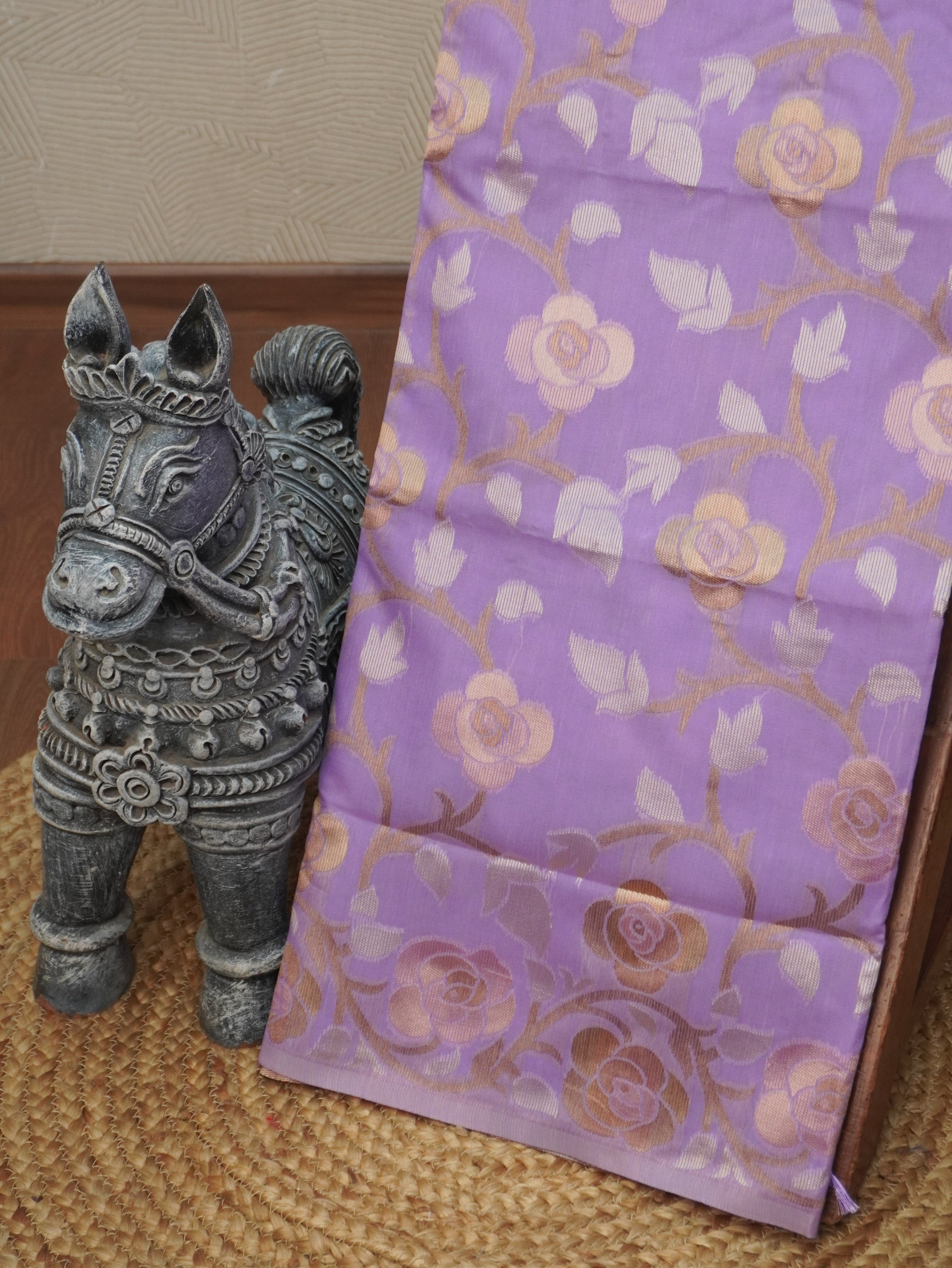 Chanderi Silk Cotton Saree | TTDS3521
