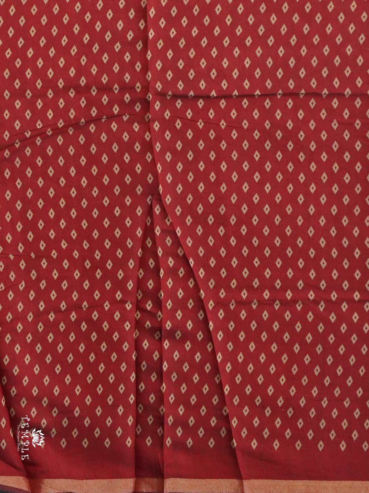 Floral Design Cotton Sarees With Mirror Work | TTDS2614